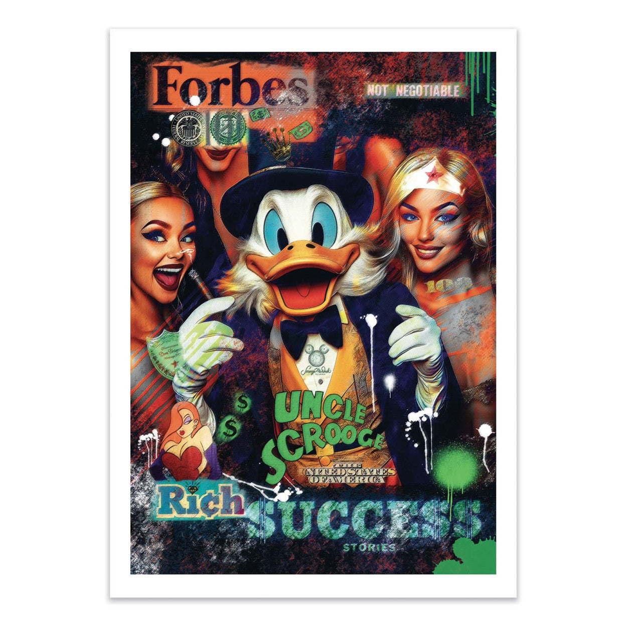 Art-Poster - Scrooge McDuck Forbes Party - Pablo Costa