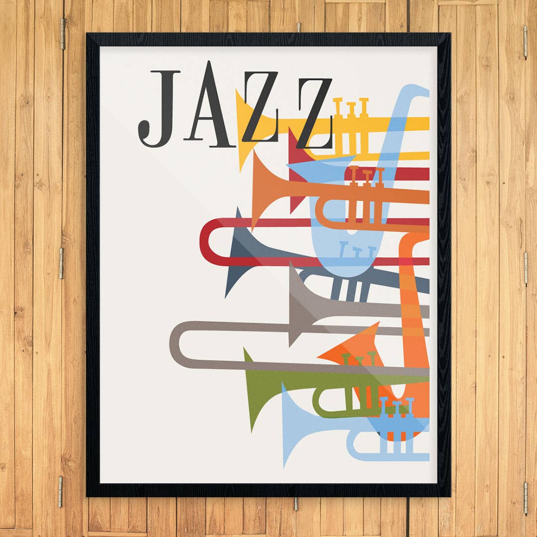 11'' x 14'' Jazz Horns Print
