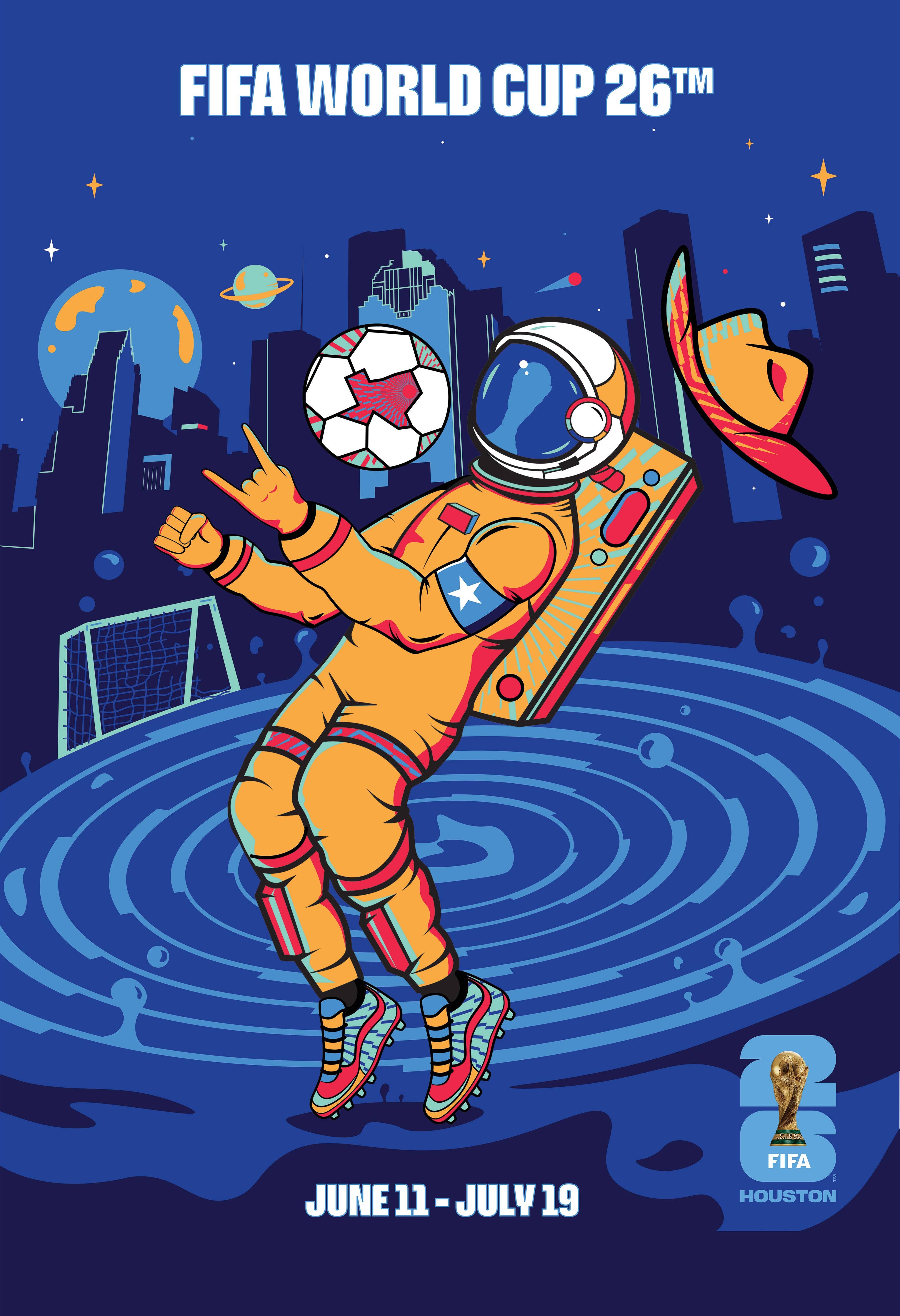 FIFA World Cup 26™ – Houston Poster (Officially Licensed)