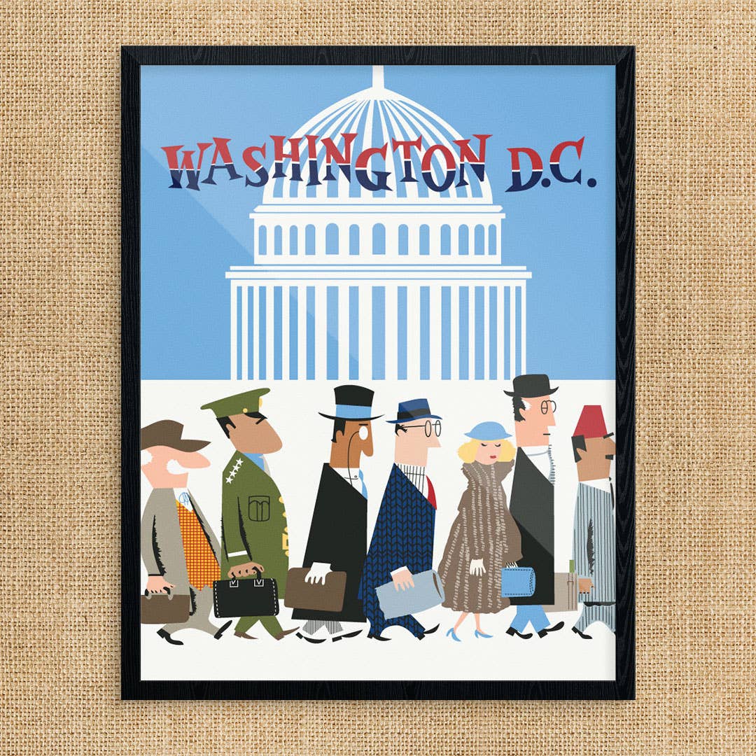 11" x 14" Washington DC Bureaucrats Print