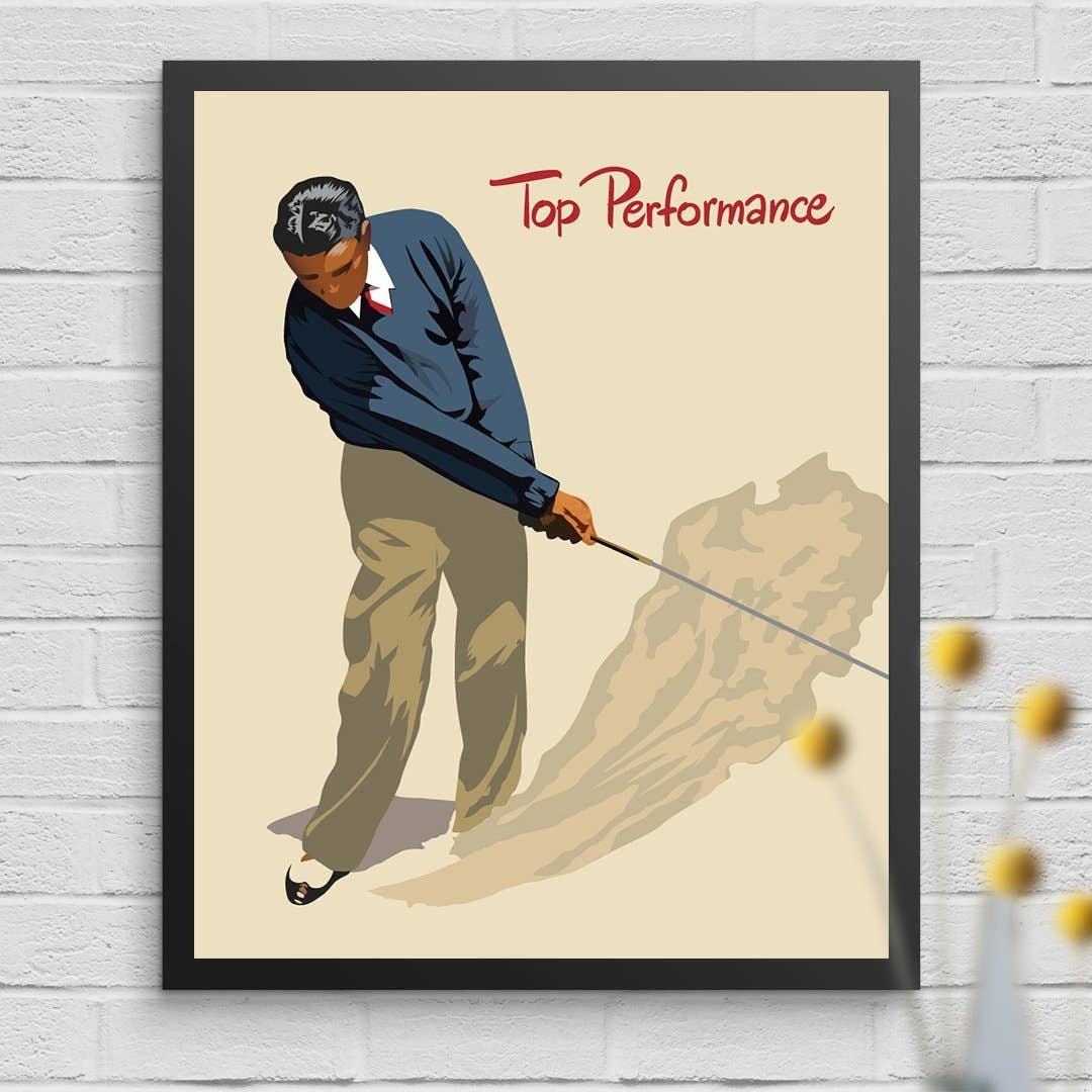 11'' x 14'' Top Performance Golfer Print