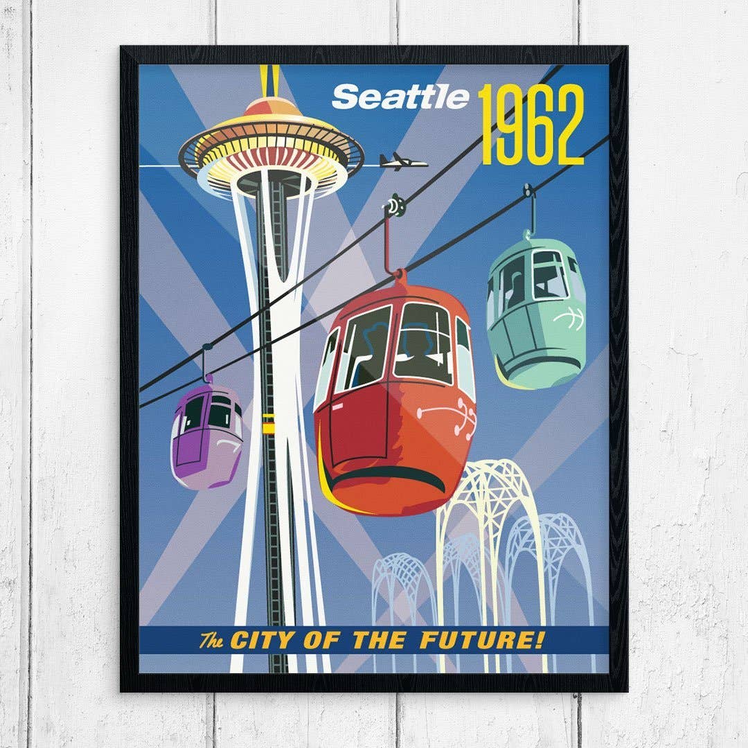 11'' x 14'' Seattle City of the Future 1962 World's Fair Print