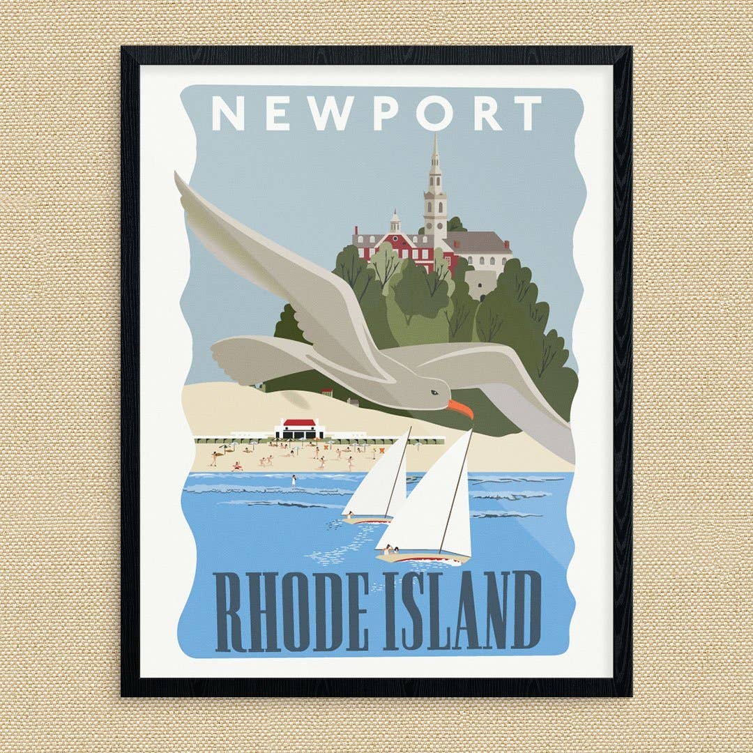 11'' x 14'' Newport Rhode Island Travel Print