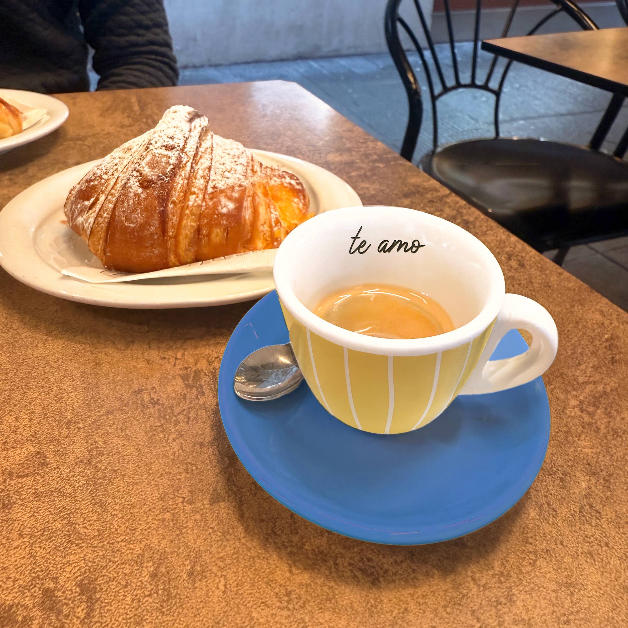 Te Amo - 2.5 oz Espresso Cup and Saucer