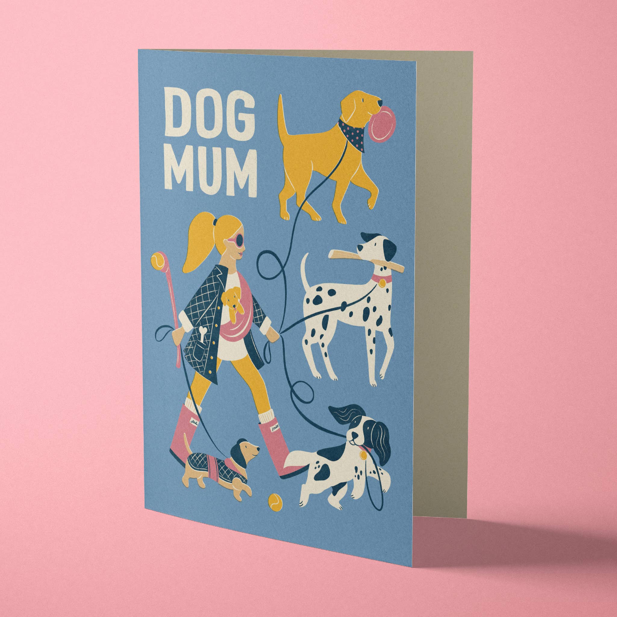 Dog Mum |  Fun Dog Walking Greeting Card