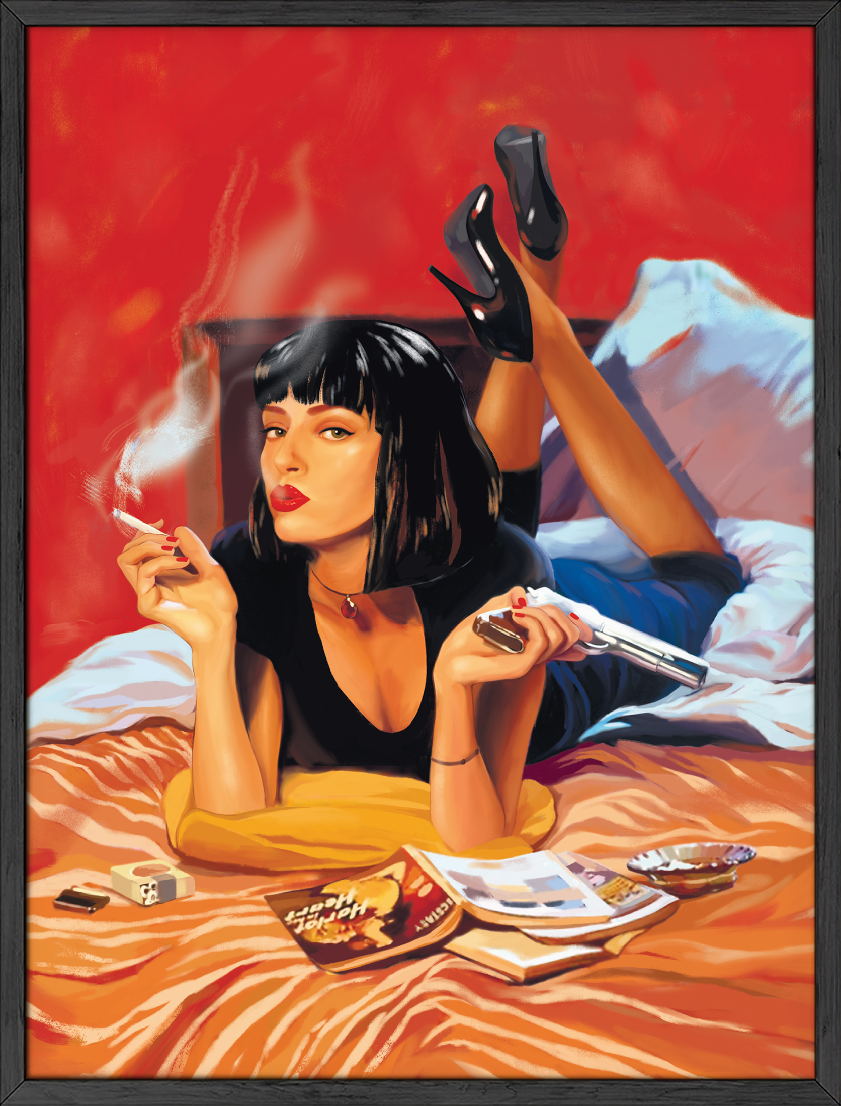 Mia Wallace Gallery-Quality Linen Paper Art Print