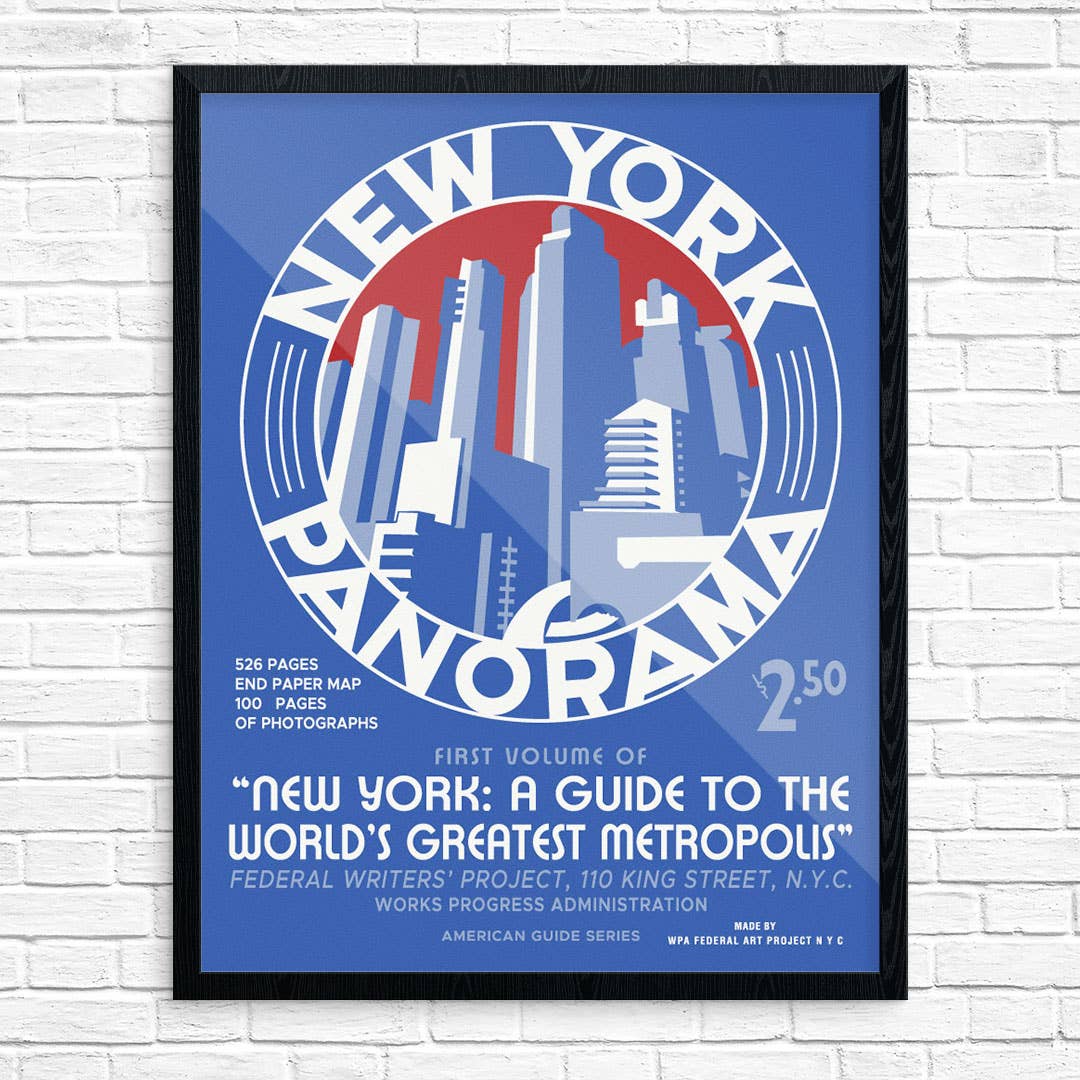 11" x 14" New York City Panorama WPA Era Print