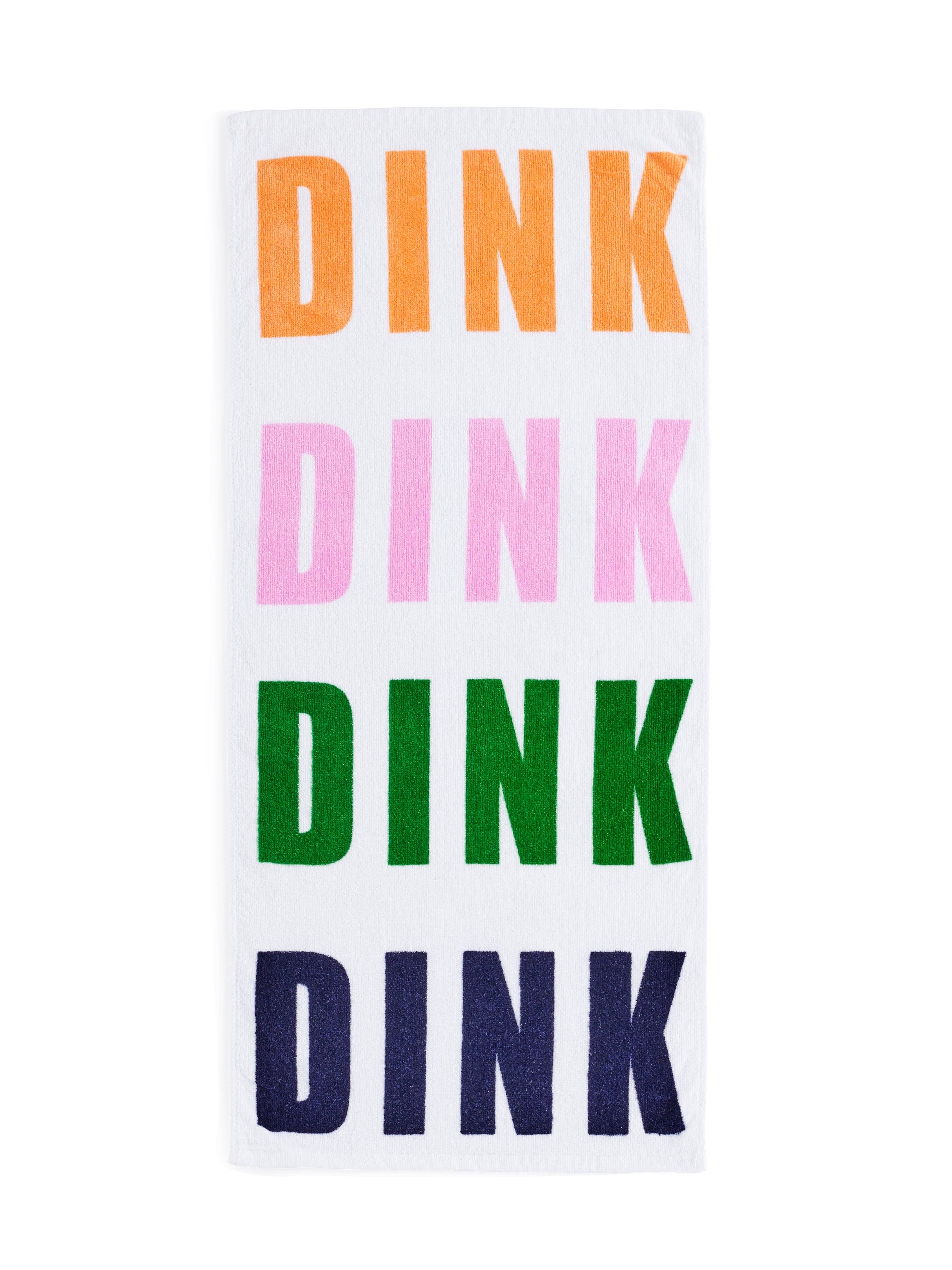 "DINK DINK DINK" PICKLEBALL TOWEL, MULTI