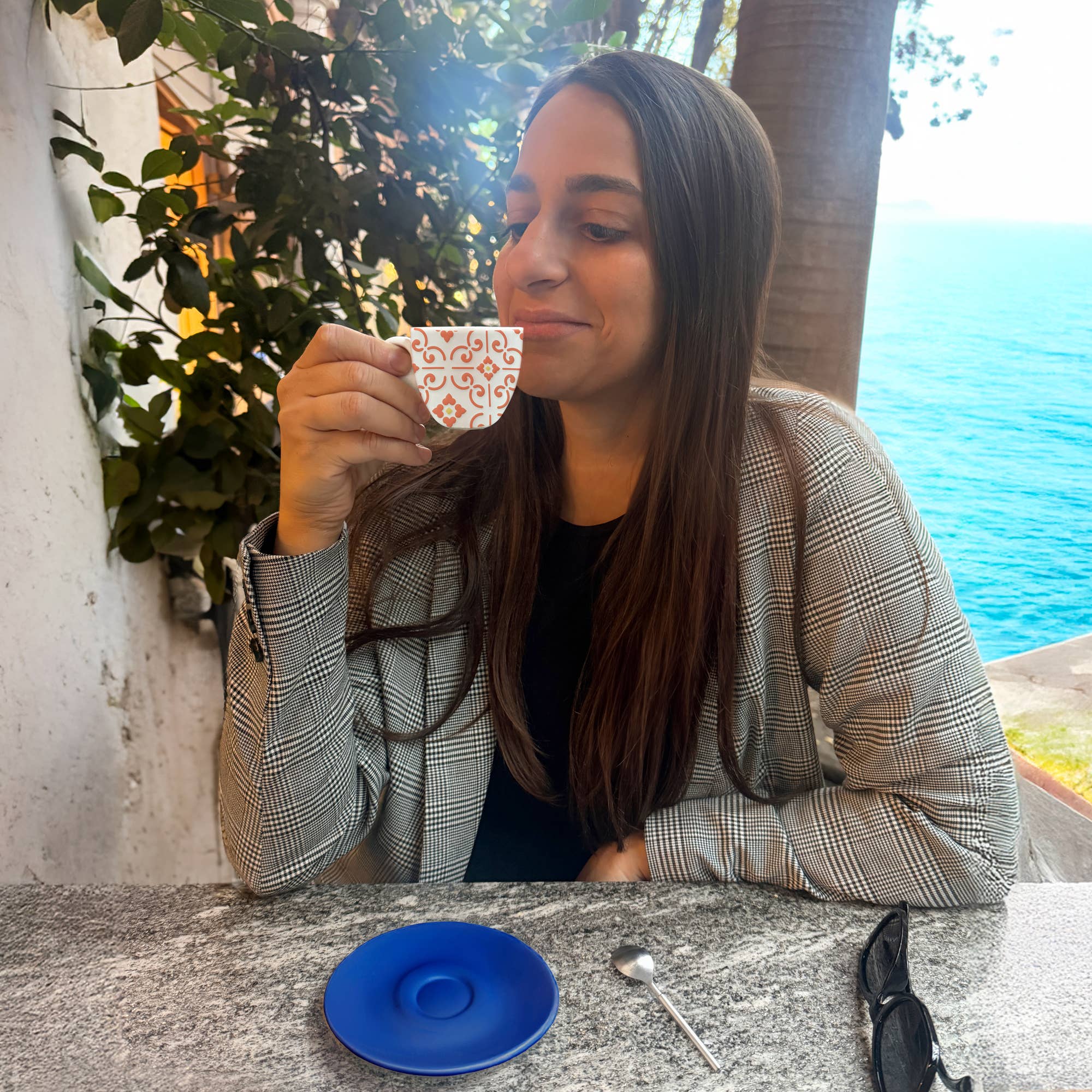 Buenos Dias - 2.5 oz Espresso Cup and Saucer