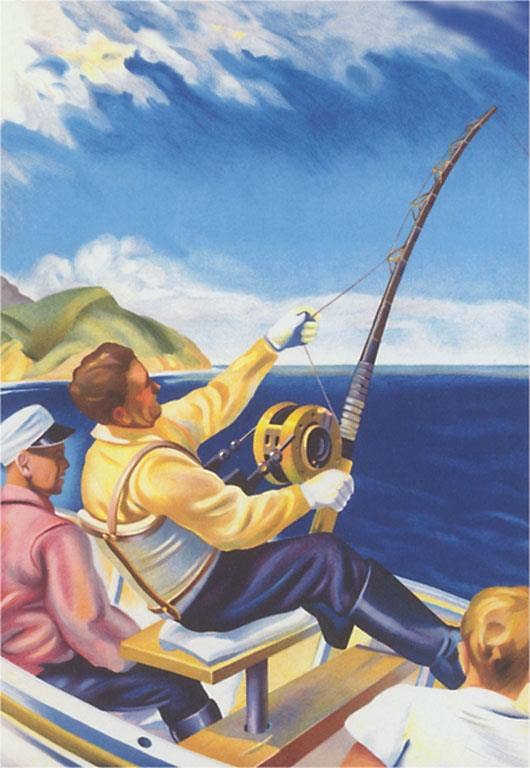 Art Print FS-183 Sport Fishing