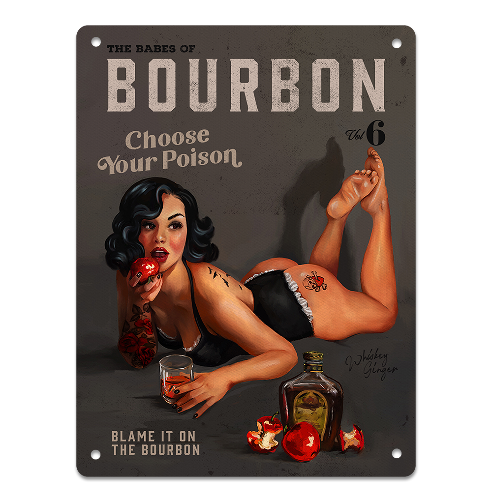 Babes Of Bourbon Vol. 6: Sexy Whiskey Pinup Girl In Lingerie