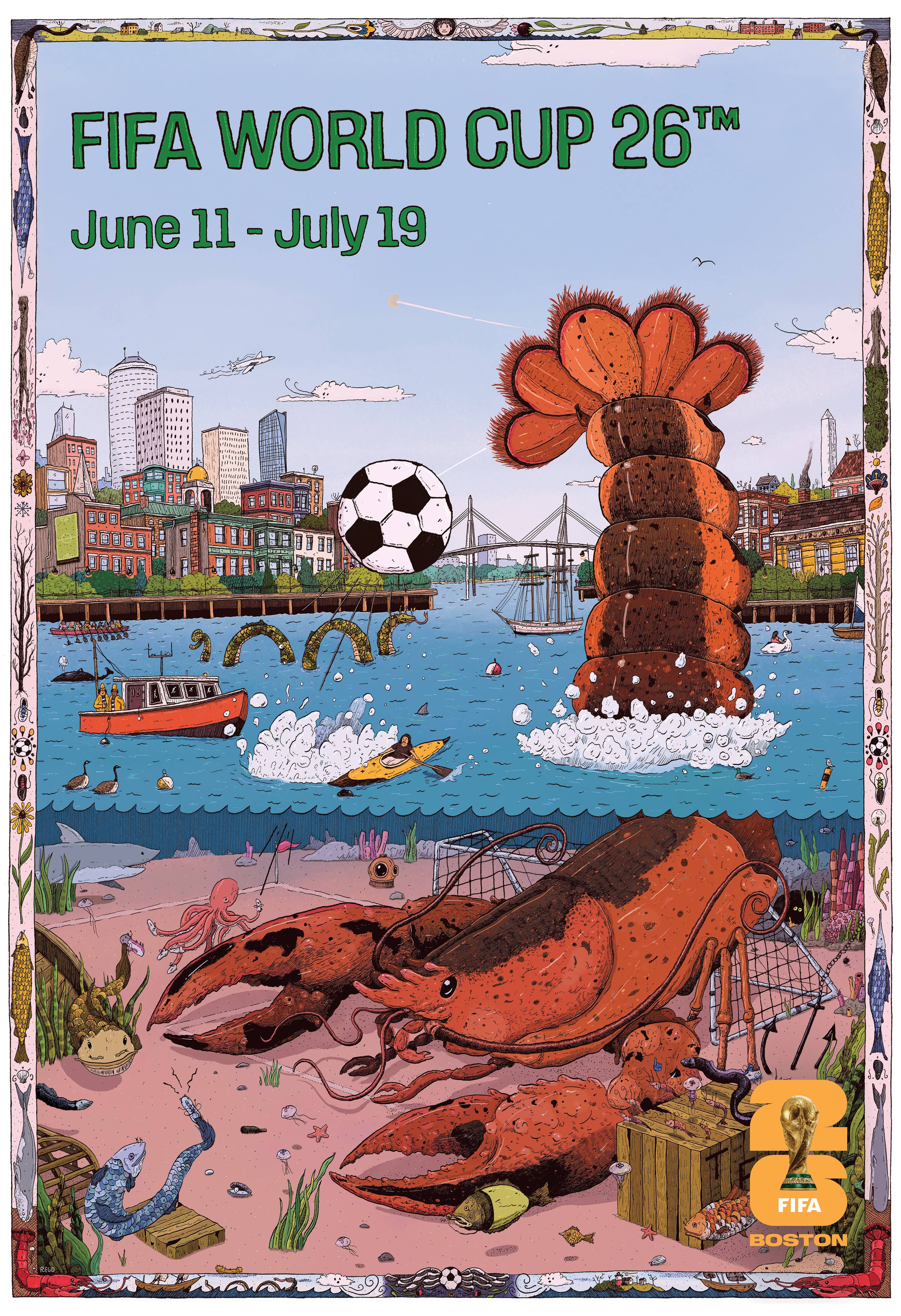 FIFA World Cup 26™ – Boston Poster (Officially Licensed)