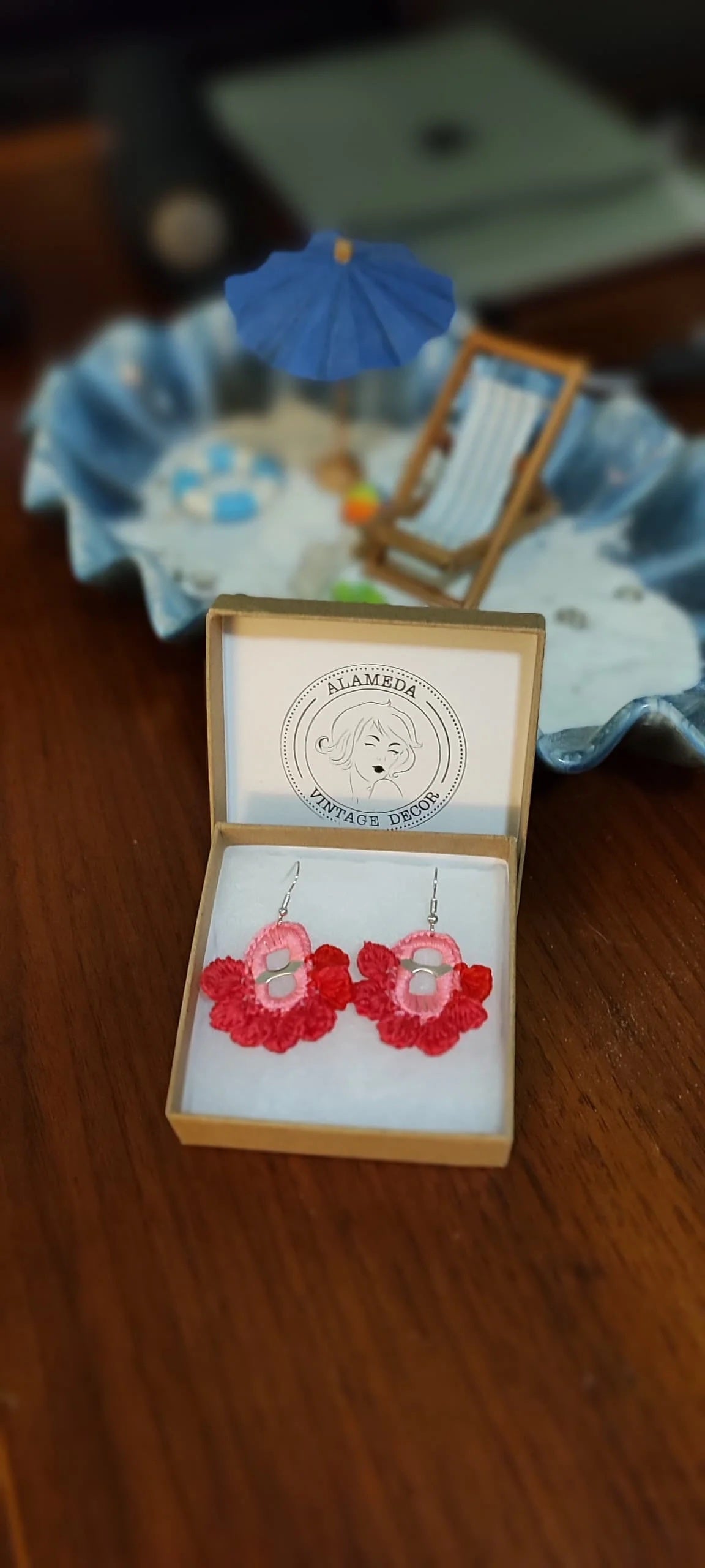 Crochet earrings (Handmade)