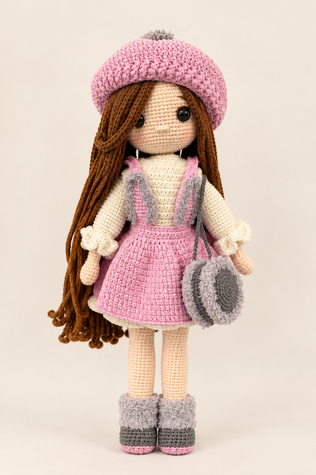 Pink Beret Girl Doll