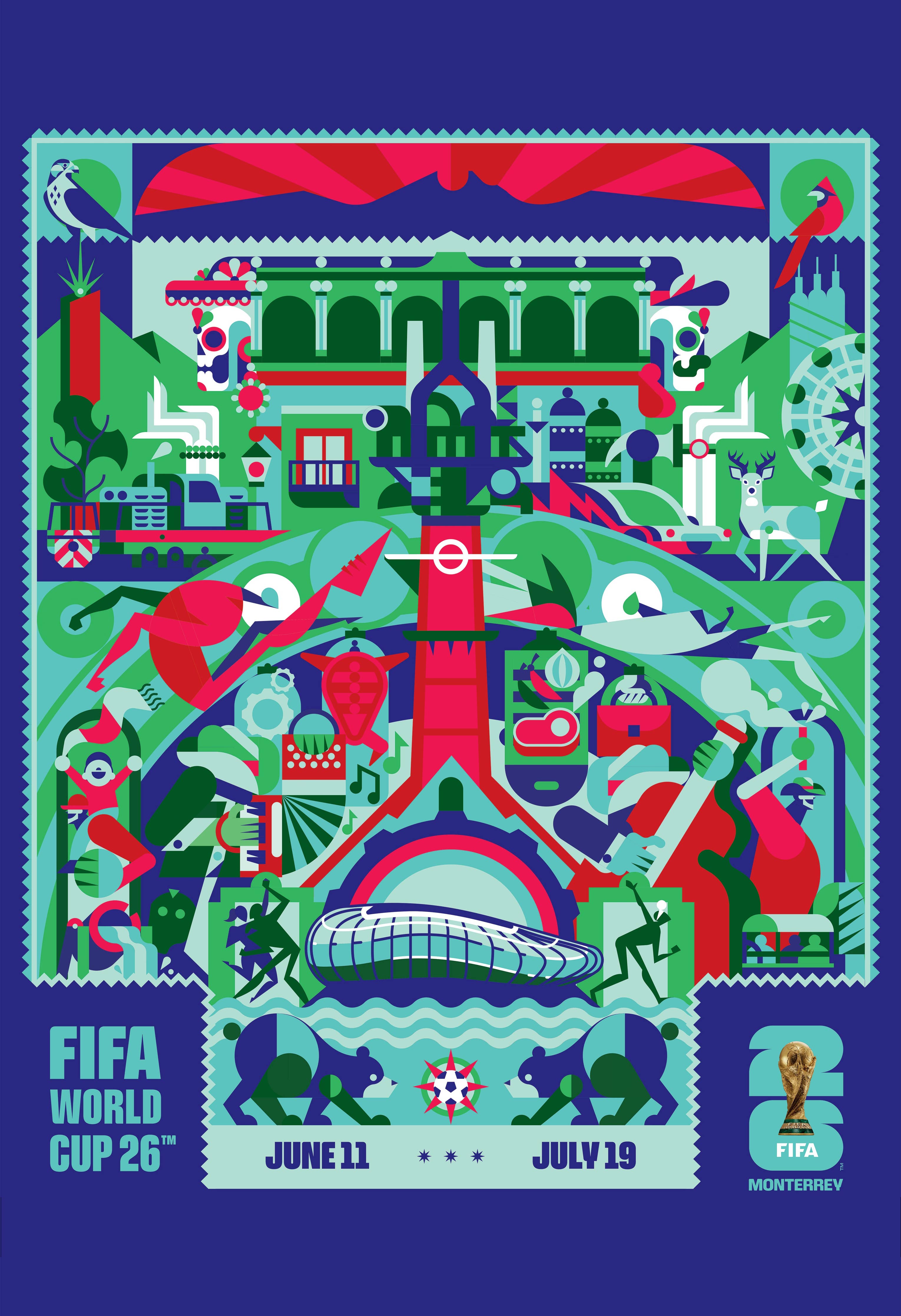 FIFA World Cup 26™ – Monterrey Poster (Officially Licensed)