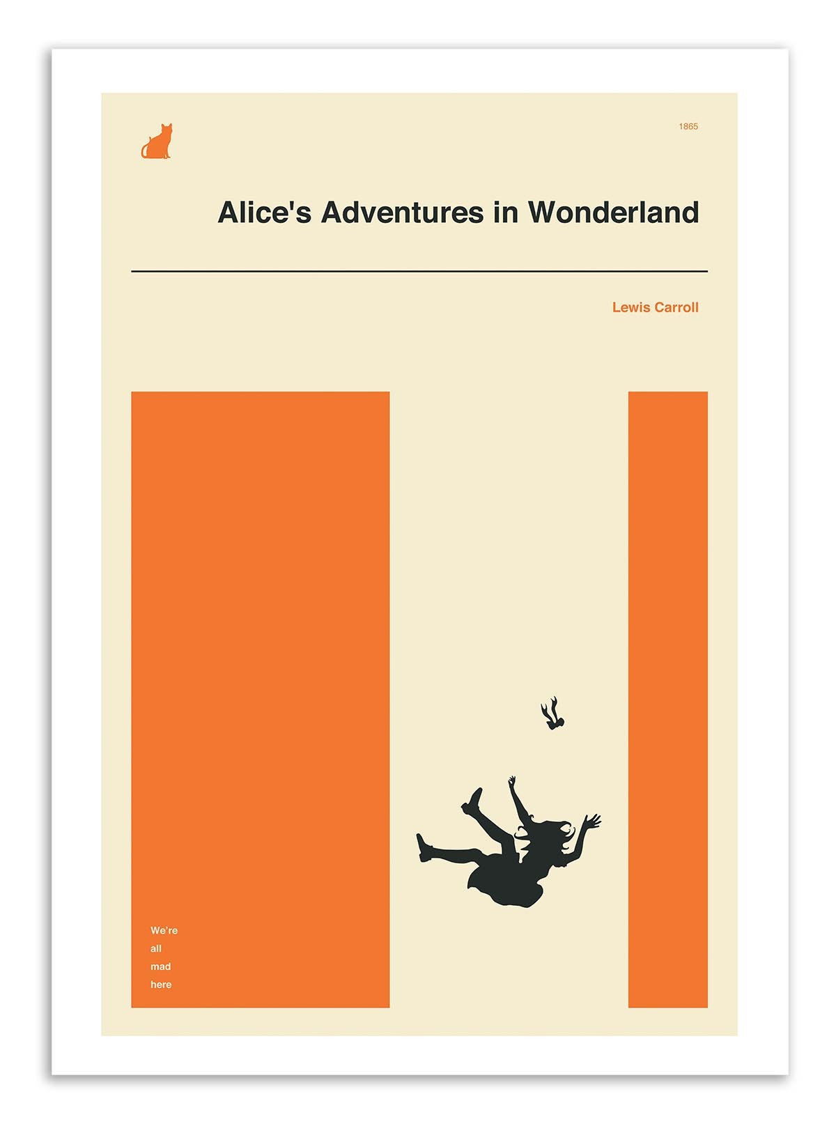 Art Poster - Alice adventures in Wonderland part 2 - Jazzberry Blue