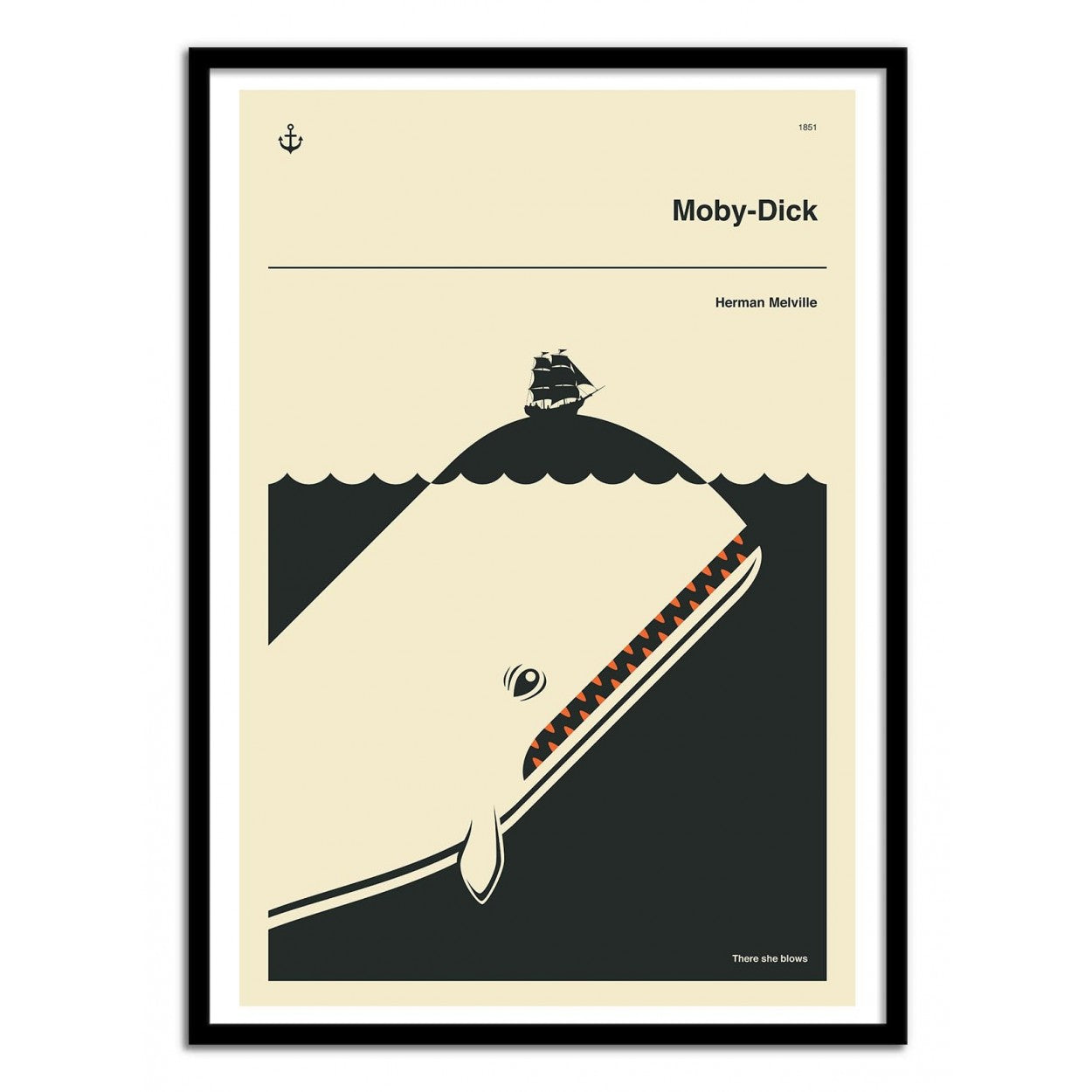 Art-Poster - Moby Dick - Jazzberry Blue