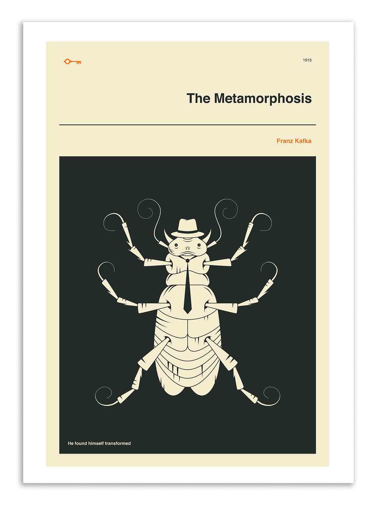 Art Poster - The metamorphosis - Jazzberry Blue