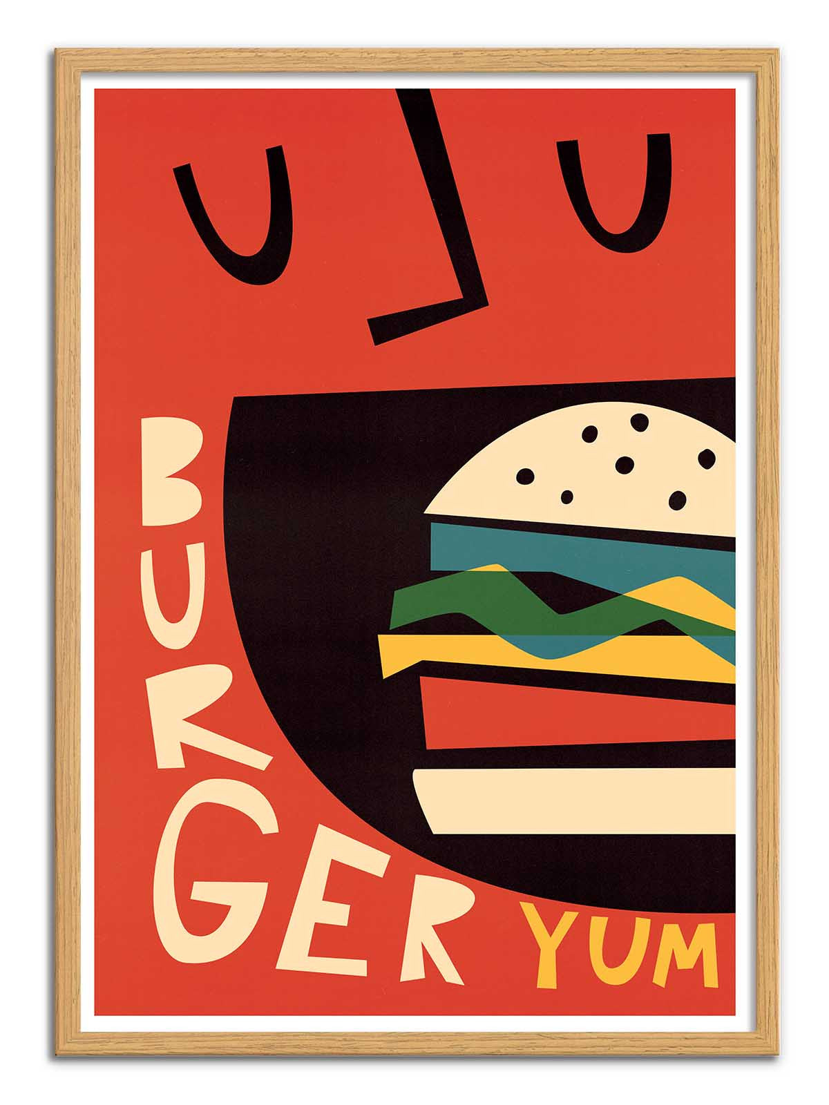 Art Poster - Yum Burger - Fox and Velvet