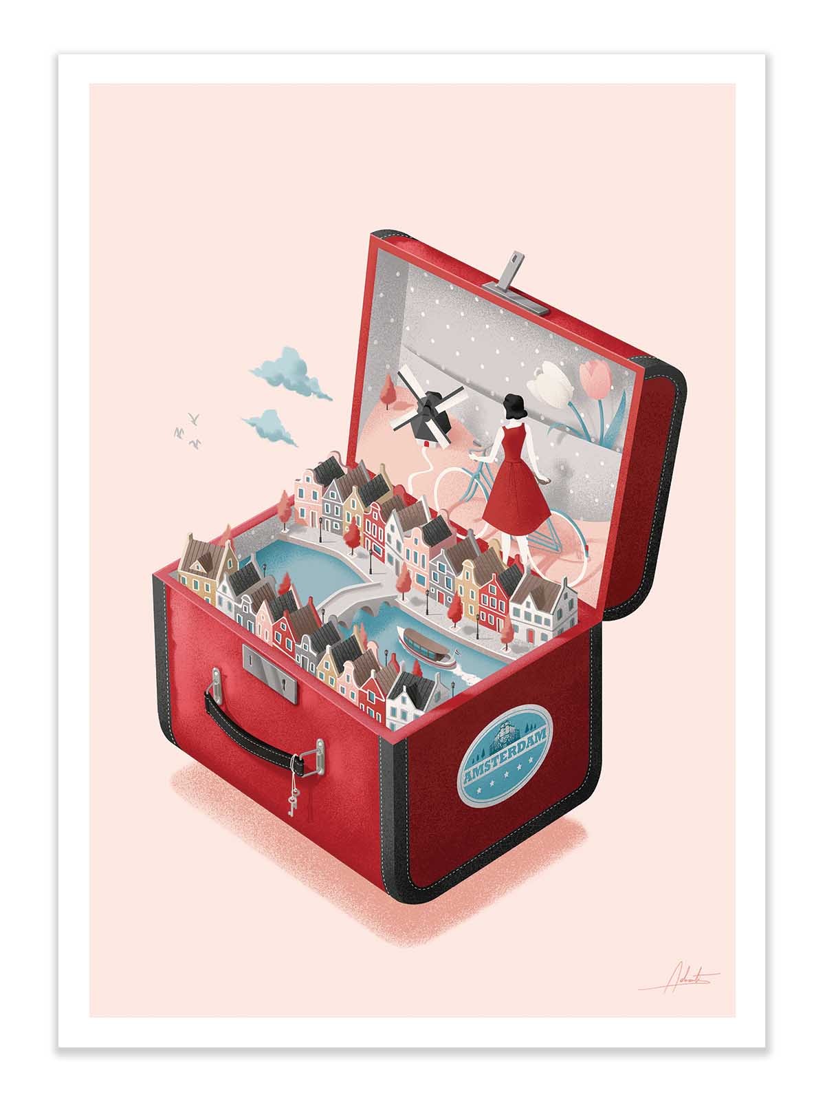 Art Poster - Amsterdam - Andrea de Santis