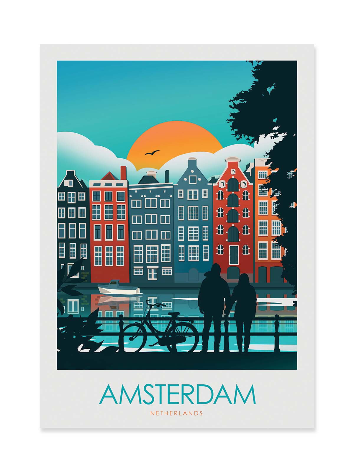 Art Poster - Amsterdam - Studio Inception