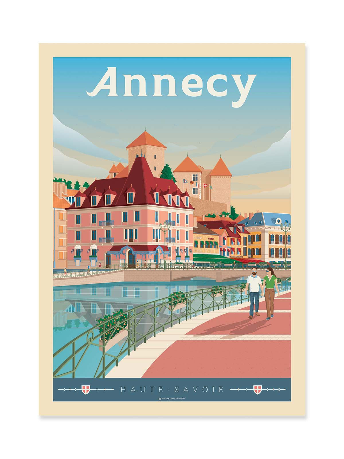 Art Poster - Annecy Version 2 - Olahoop Travel Posters