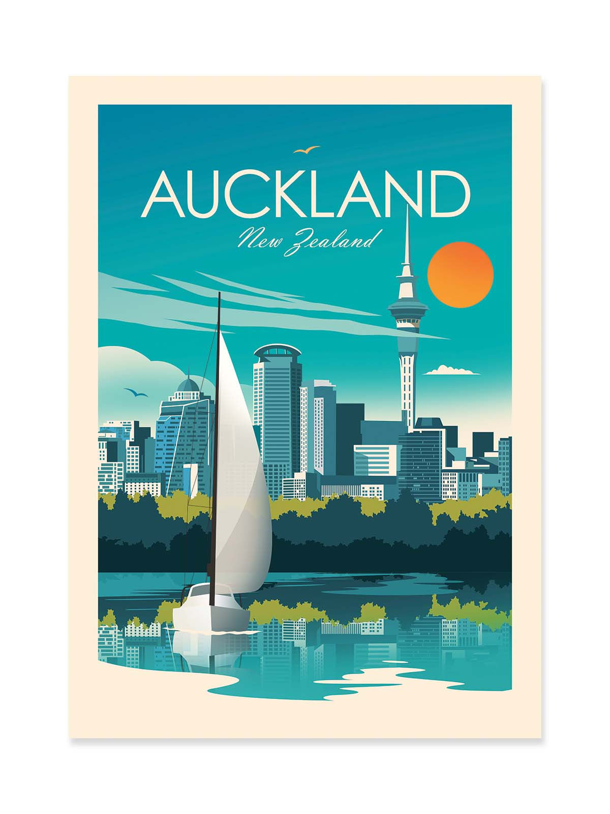 Art Poster - Auckland - Studio Inception