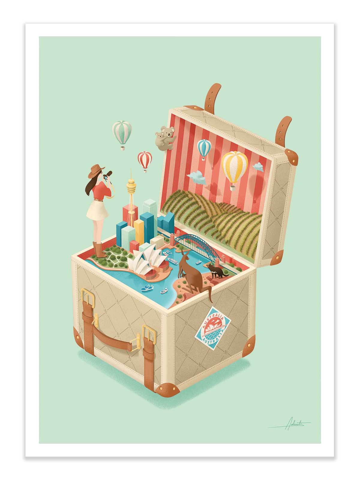 Art Poster - Australia - Andrea de Santis