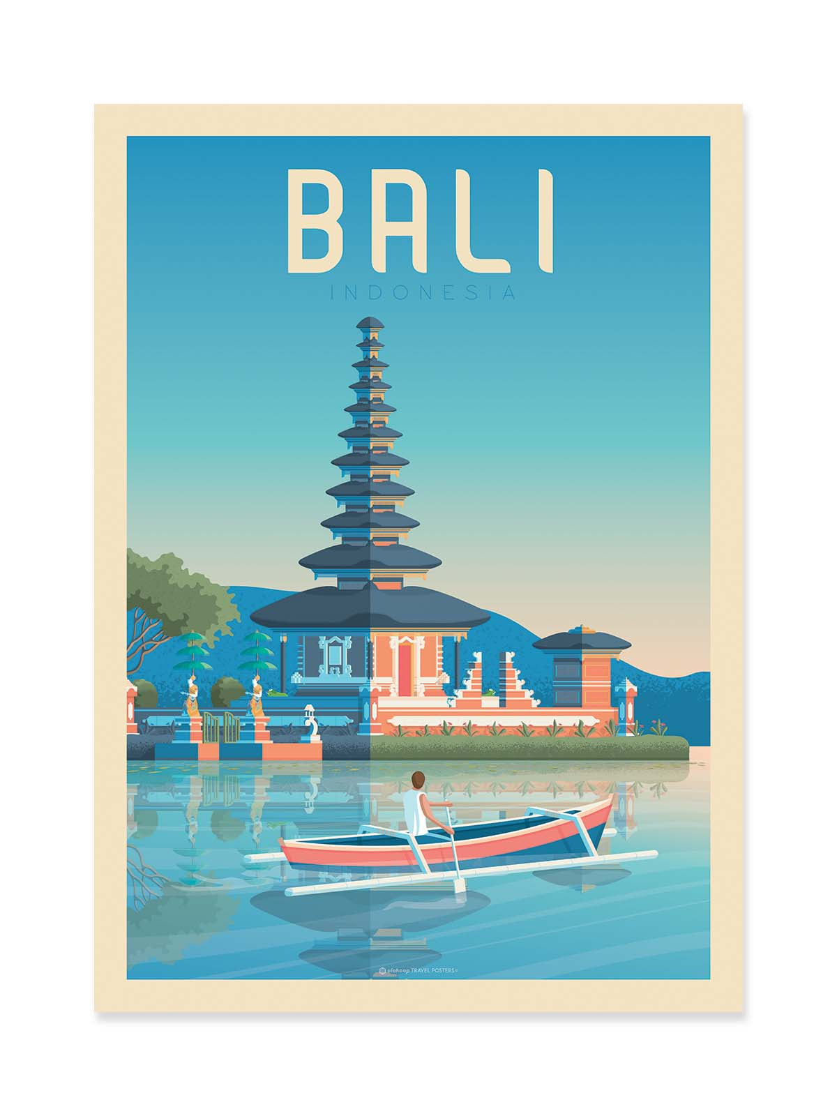 Art Poster - Bali - Olahoop Travel Posters