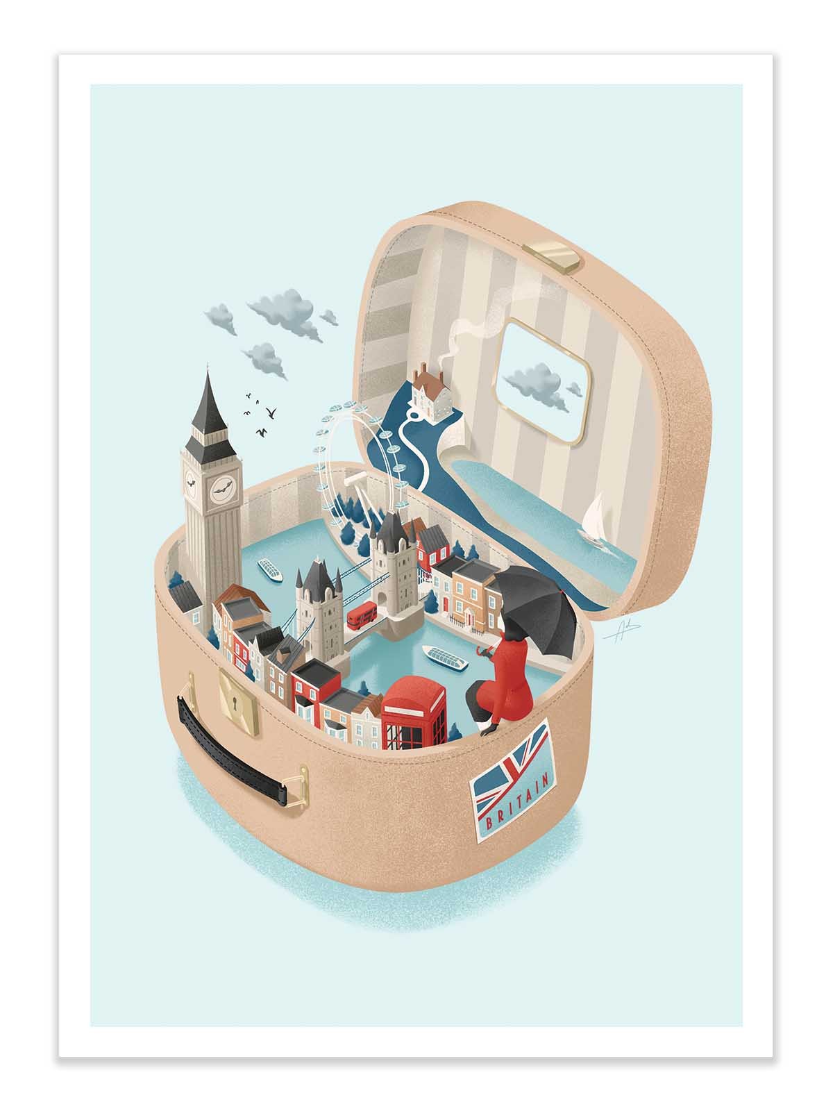 Art Poster - Britain - Andrea de Santis