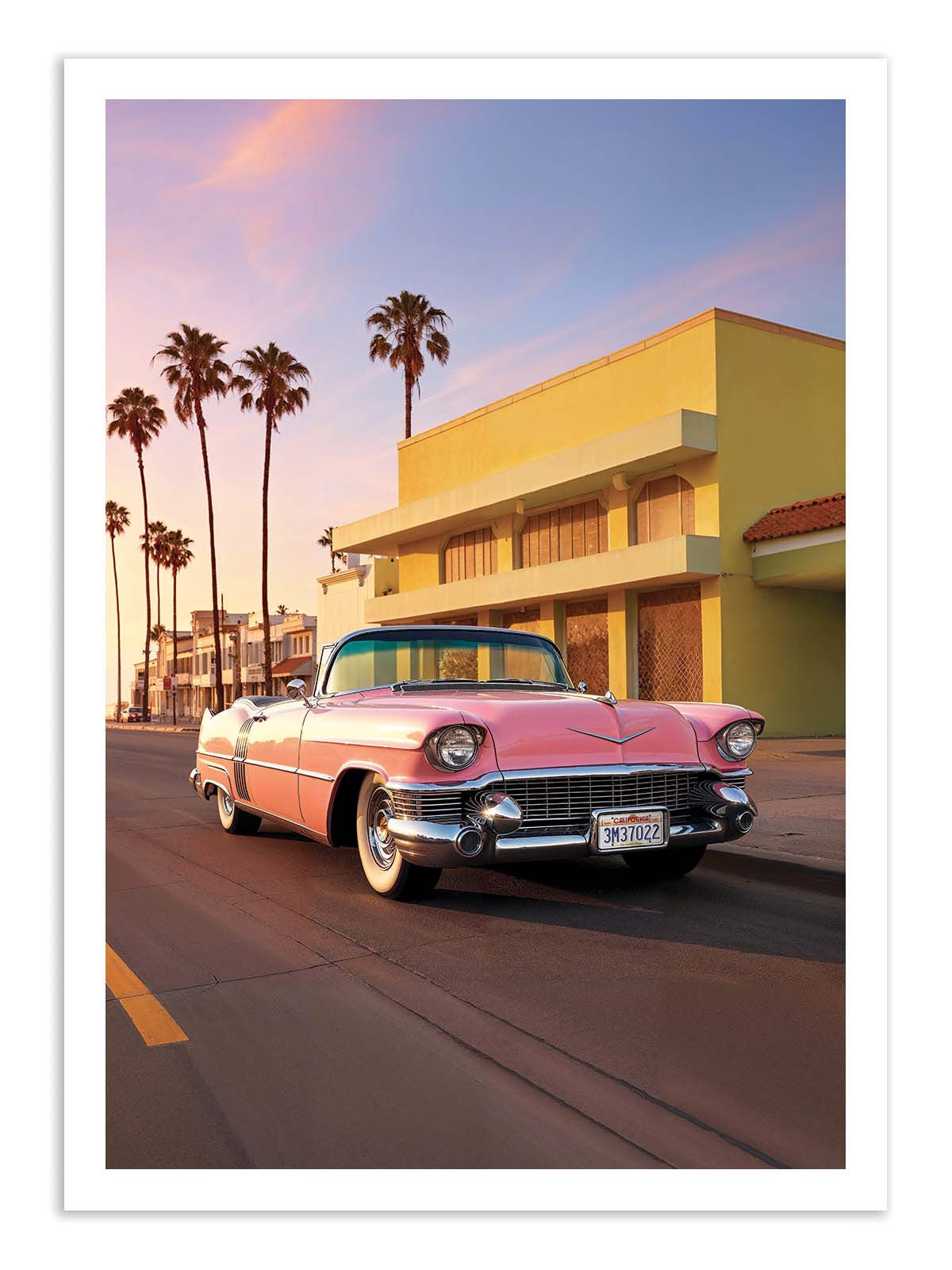 Affiche - California Pink Cadillac - Philippe Hugonnard