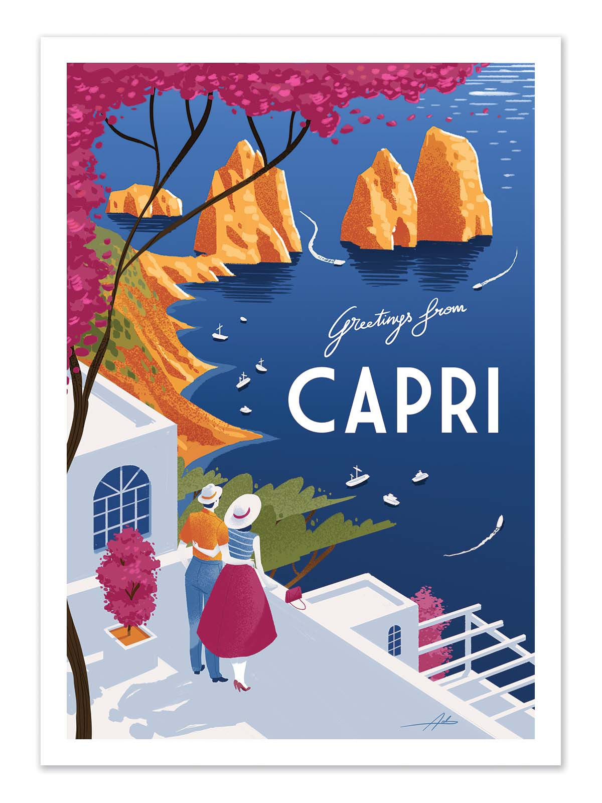 Art Poster - Capri - Andrea de santis