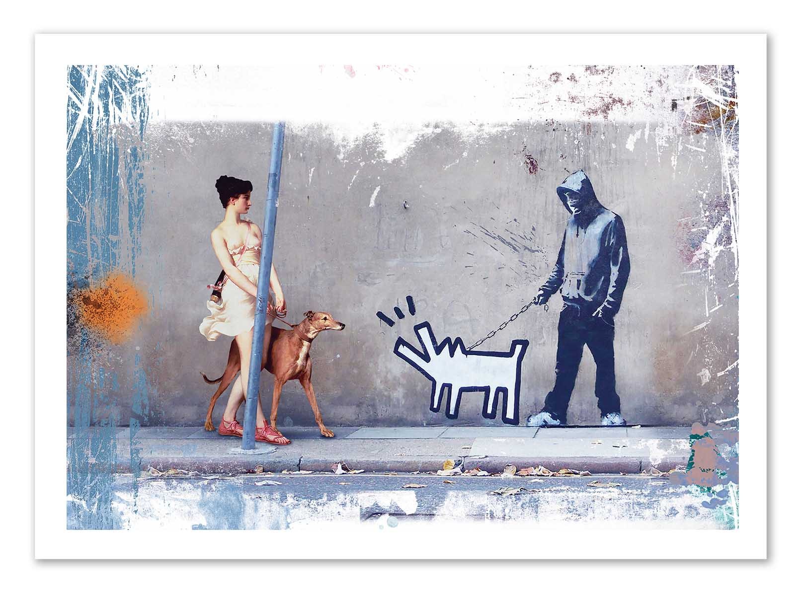 Art poster - Casimir, Haring and Banksy - José Luis Guerrero