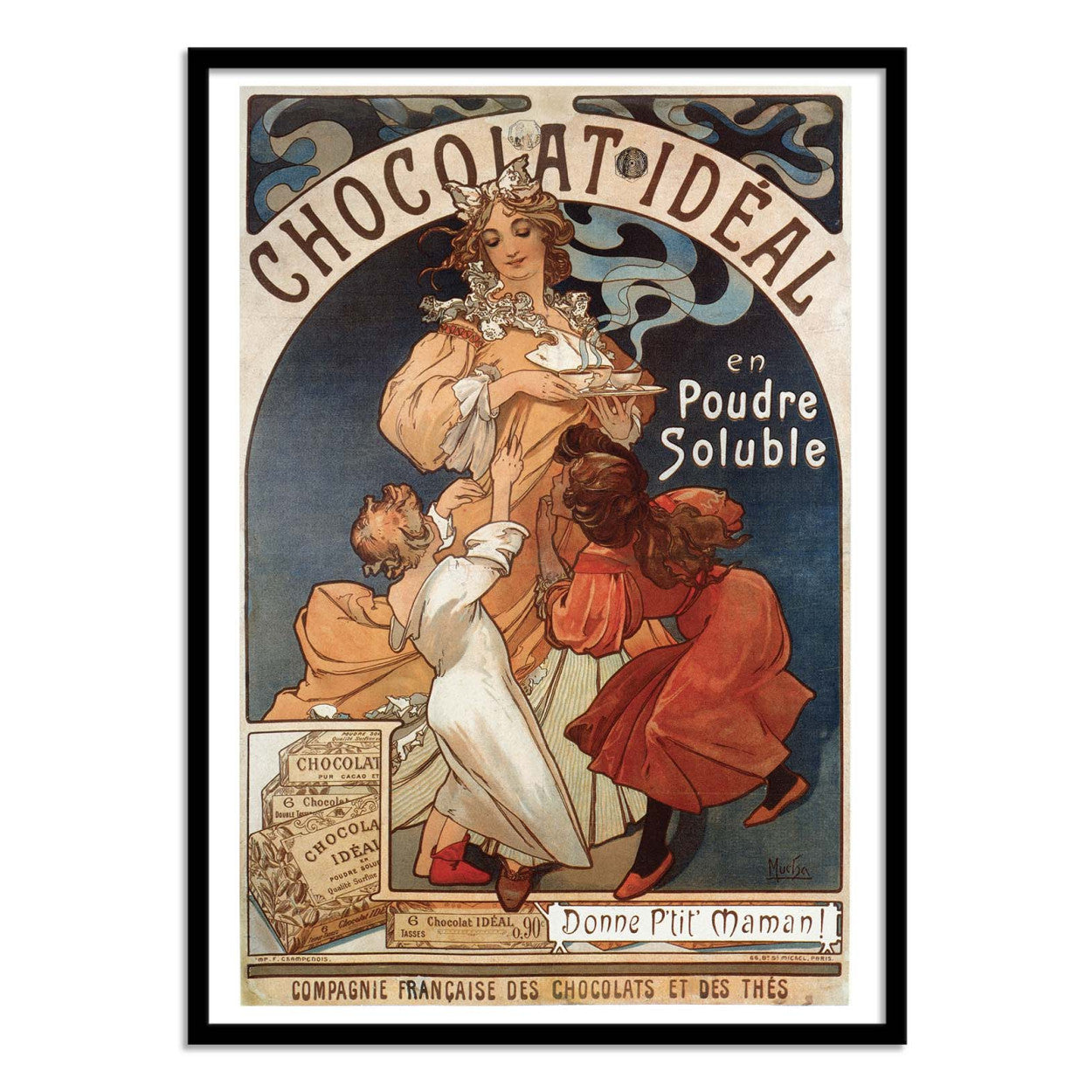 Art-Poster - Chocolat Ideal 1897 - Alphonse Marie Mucha