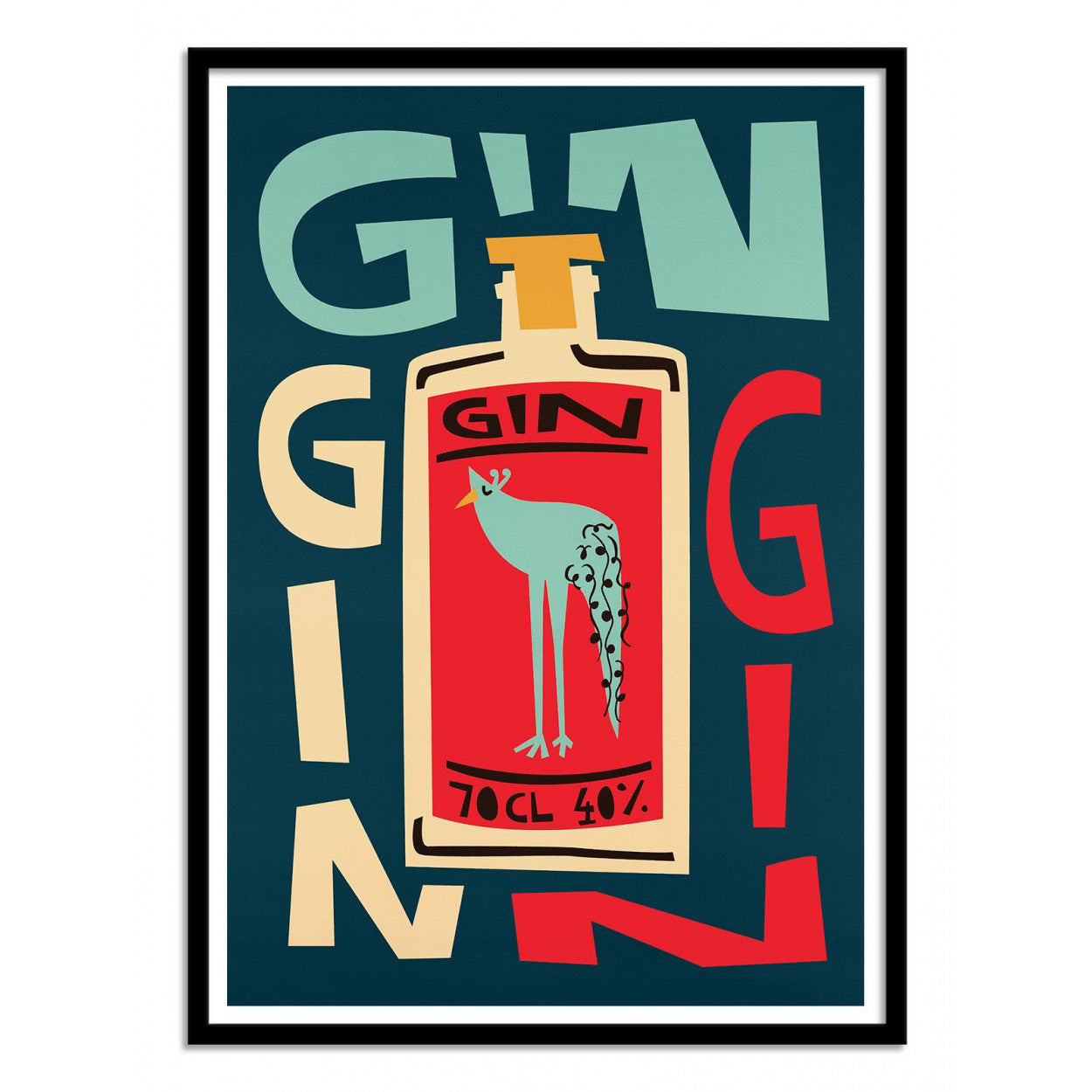 Art Poster - Gin and Tonic - Andreas Magnusson