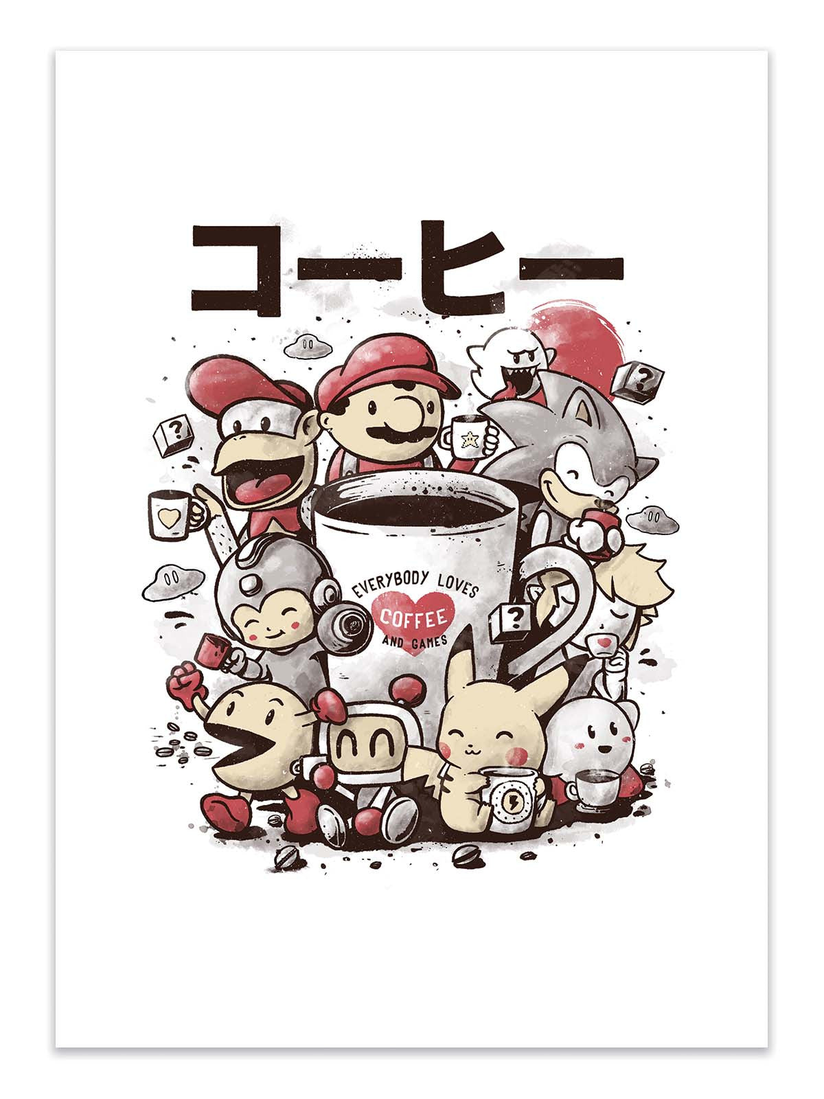 Art Print  - Coffee and games - EduEly