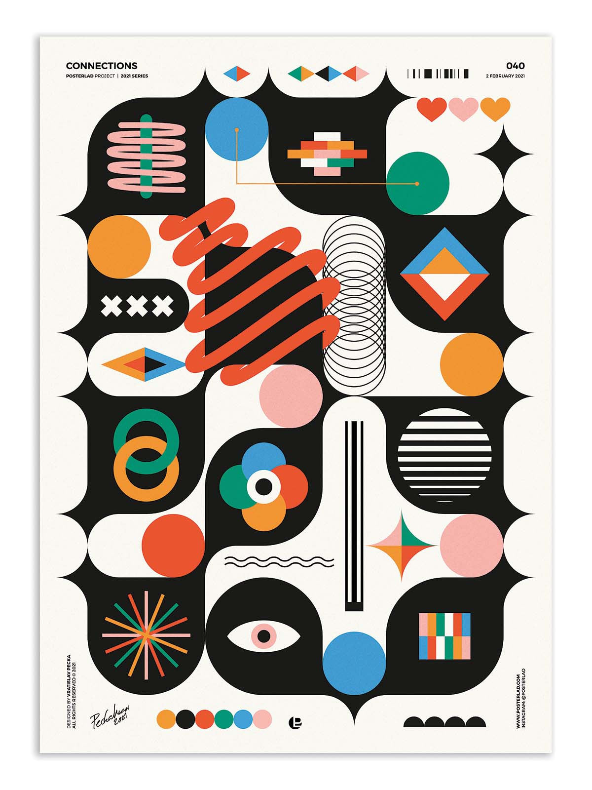 Art Poster - Connections - Posterlad