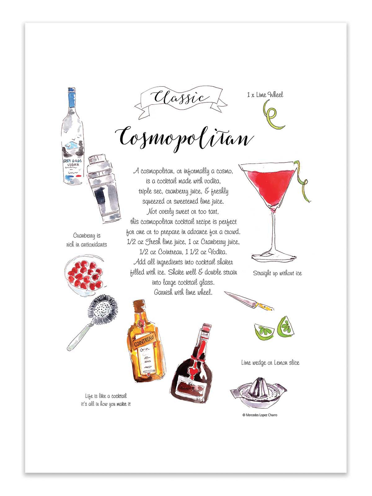 Art Poster - Cosmopolitan - Mercedes Lopez Charro