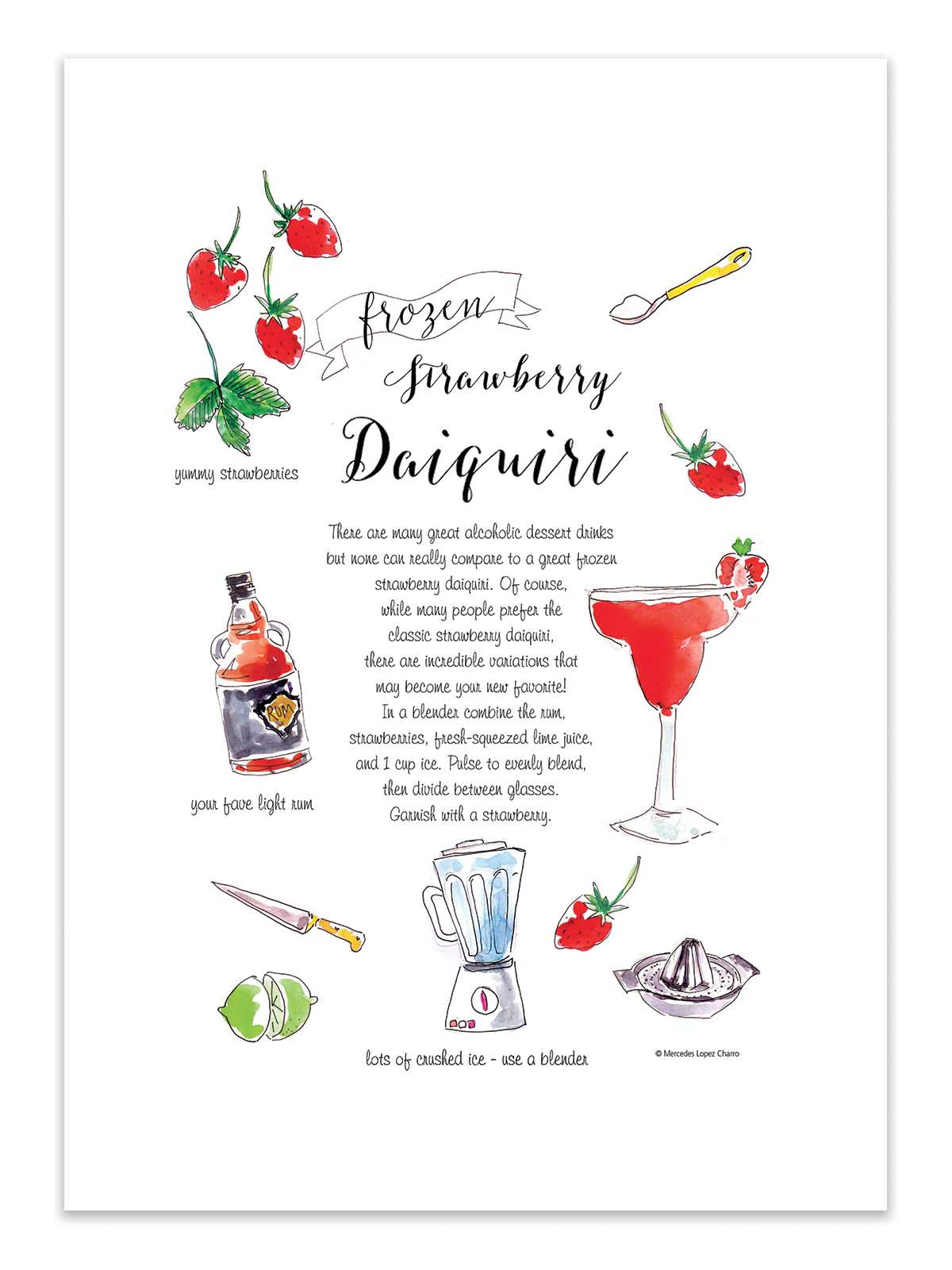 Art Poster - Daiquiri - Mercedes Lopez Charro