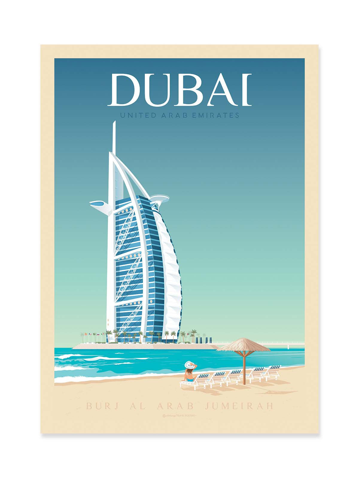 Art Poster - Dubai - Olahoop Travel Posters