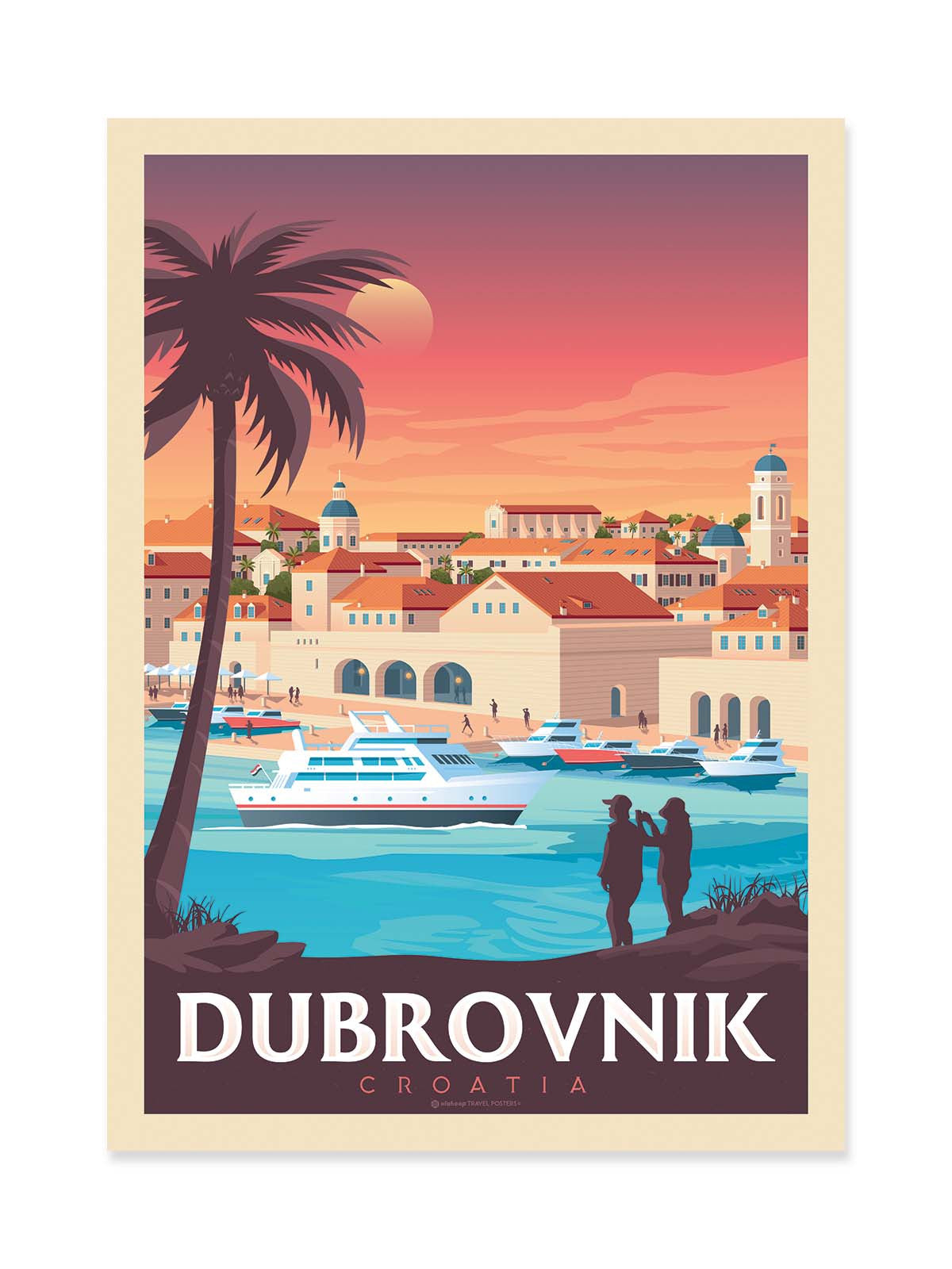 Art Poster - Dubrovnik - Olahoop Travel Posters
