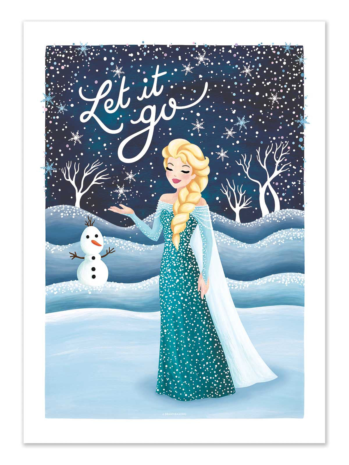 Art Poster - Frozen - Nour Tohme