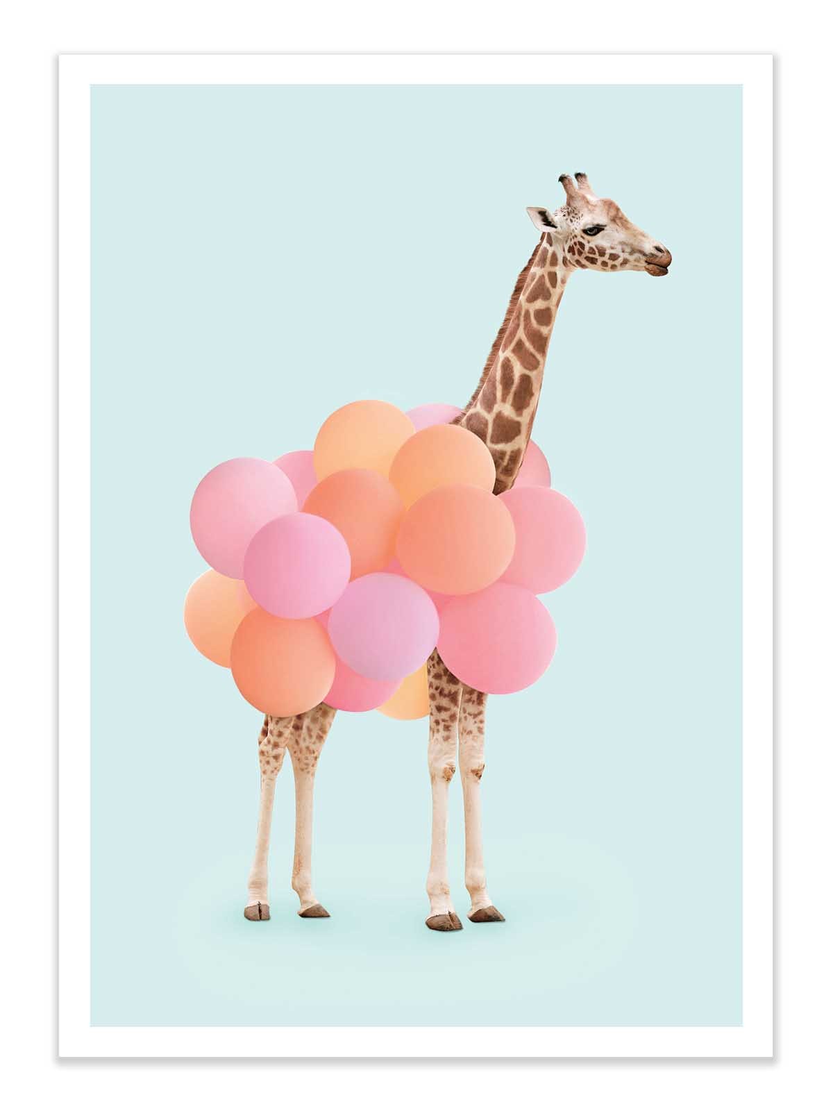 Affiche - Giraffe Balloon - Paul Fuentes