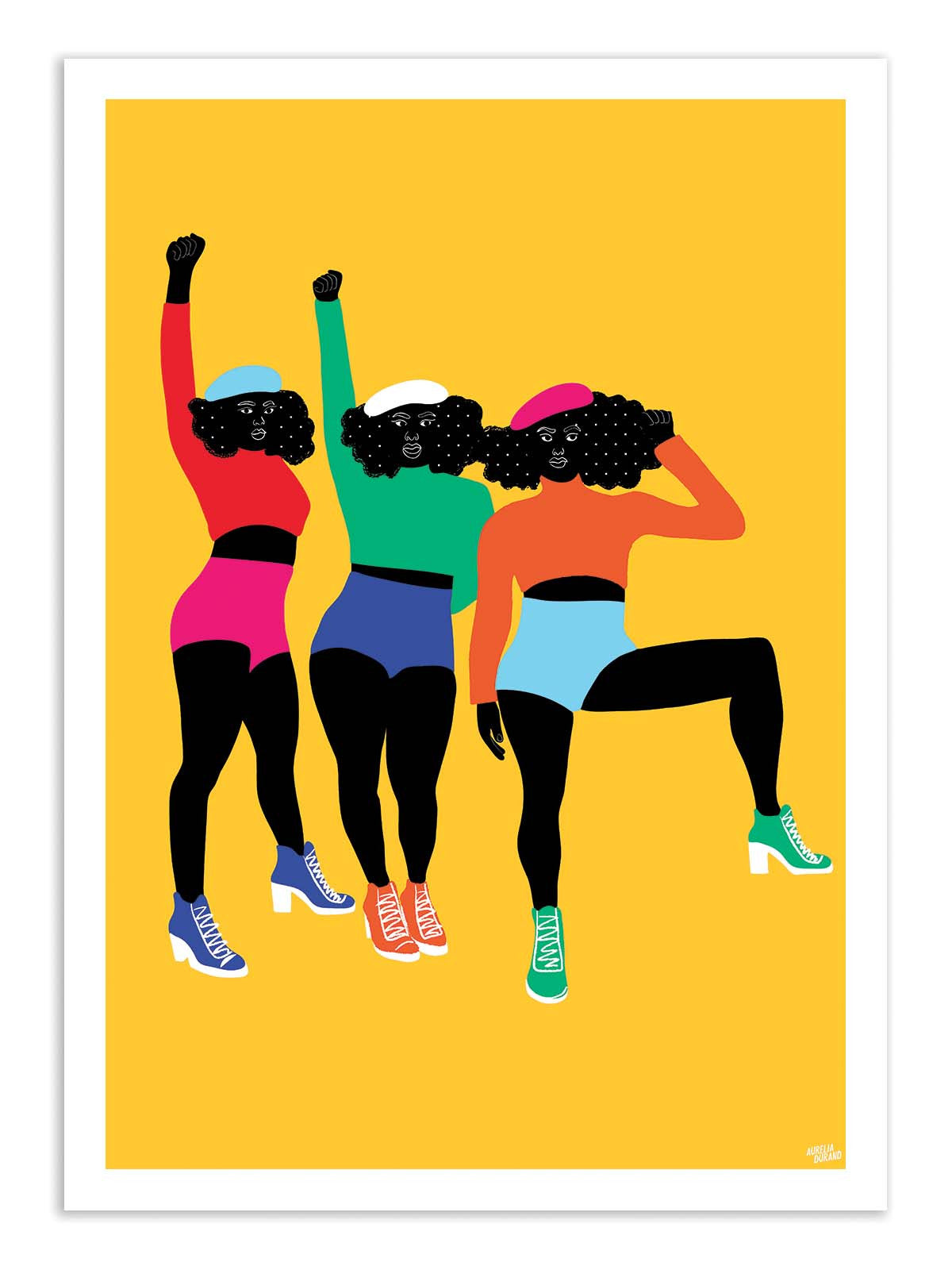 Art Poster - Haut en couleurs - Aurélia Durand