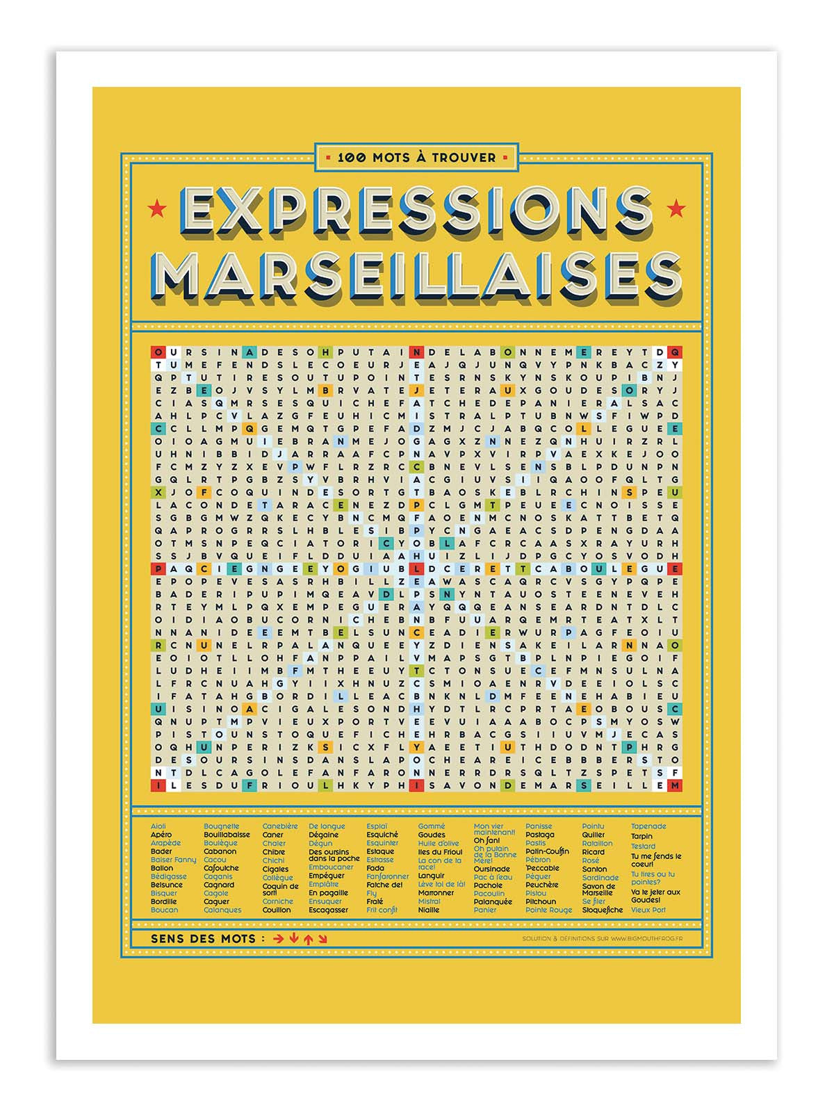 Art Poster  - Expressions Marseillaises - Frog Posters