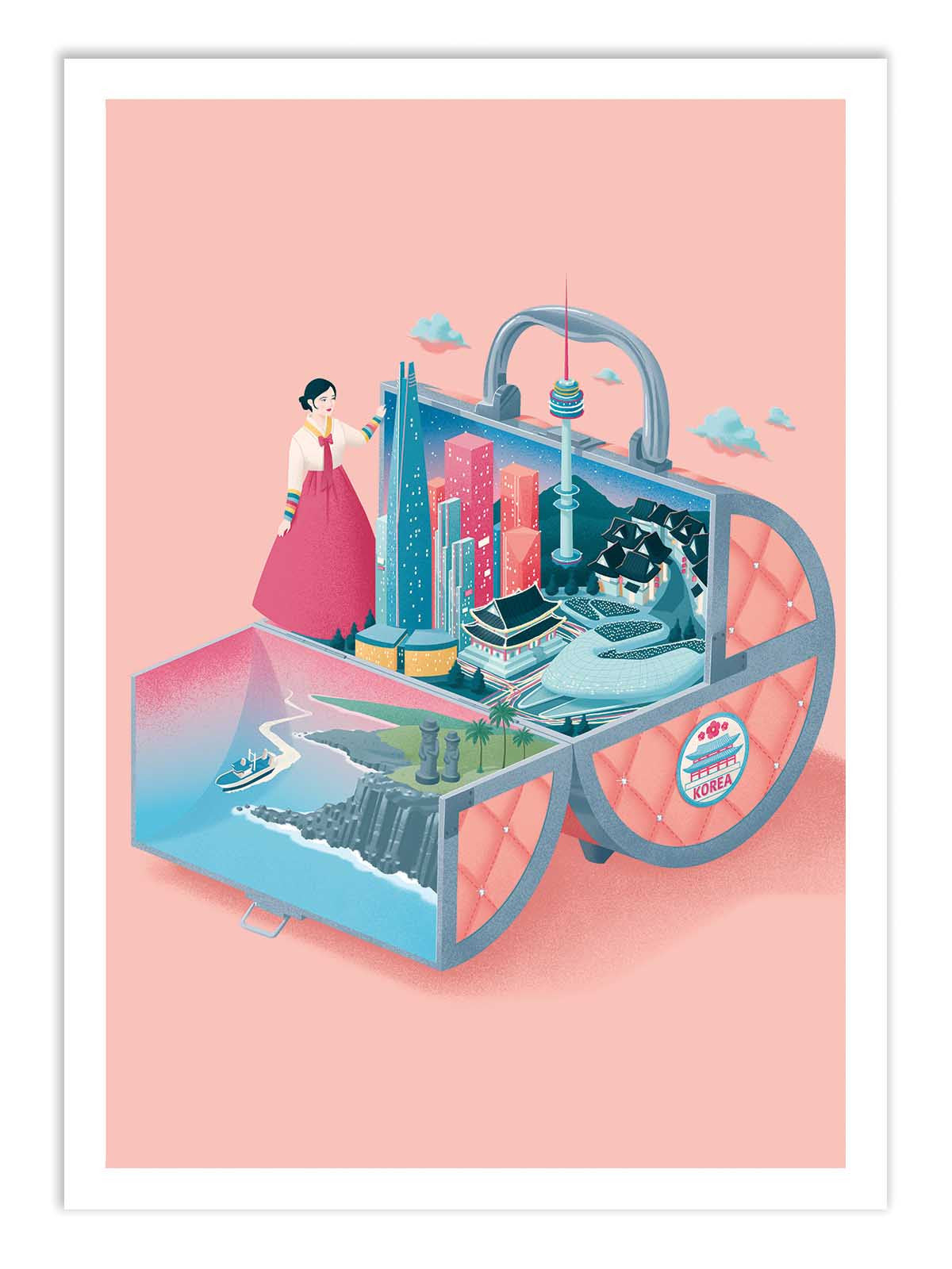 Art Poster - Korea - Andrea de Santis