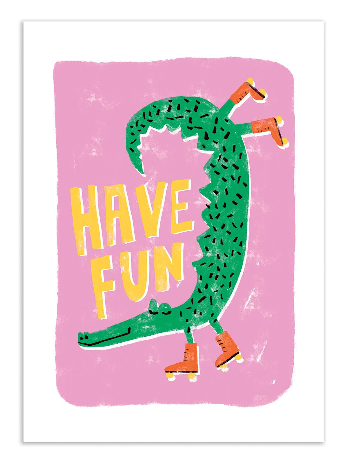 Art Poster - Krokodil have fun - Maja Tomljanovic