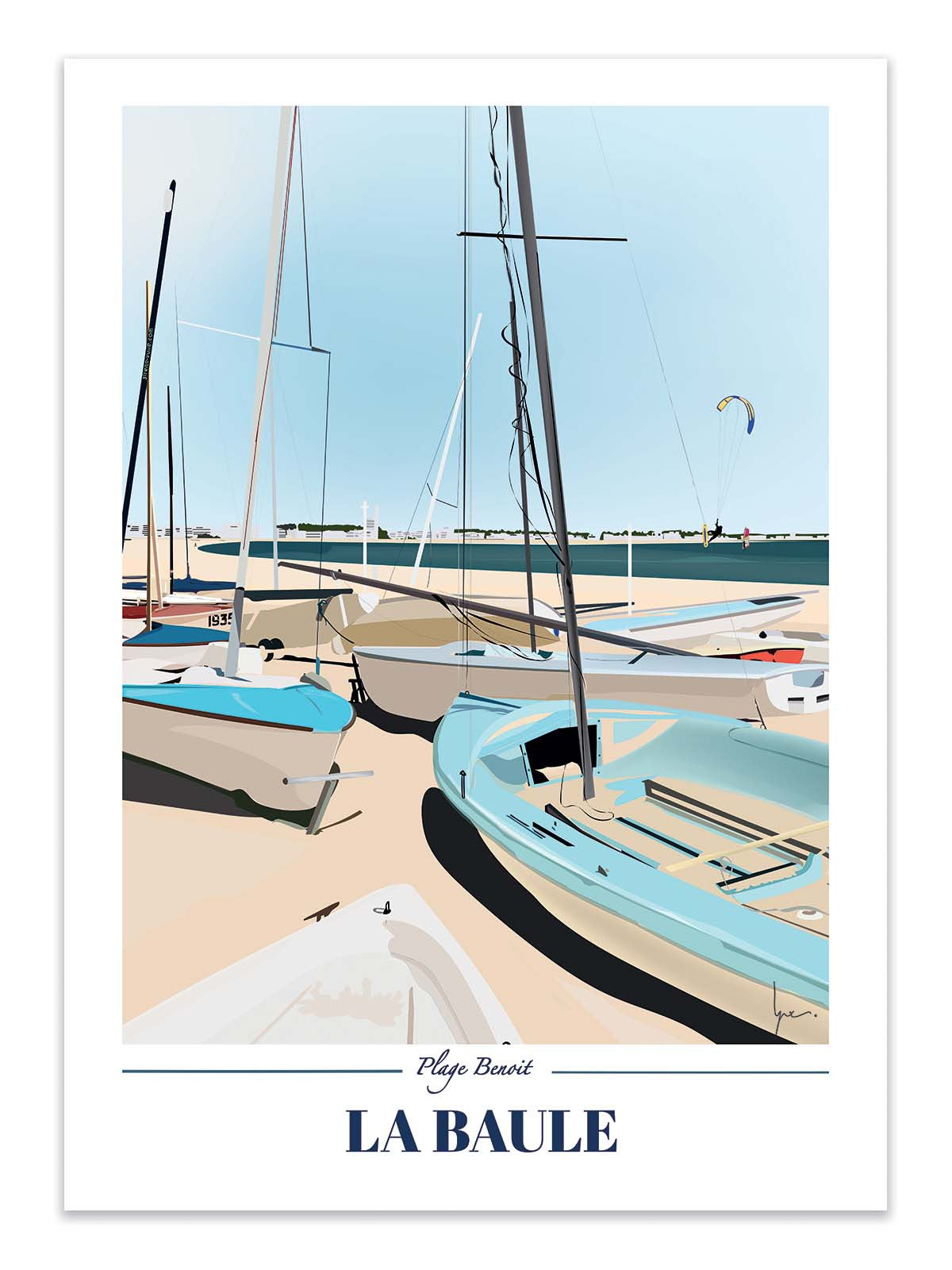 Art Poster - La Baule Version 2 - LPX Illustration