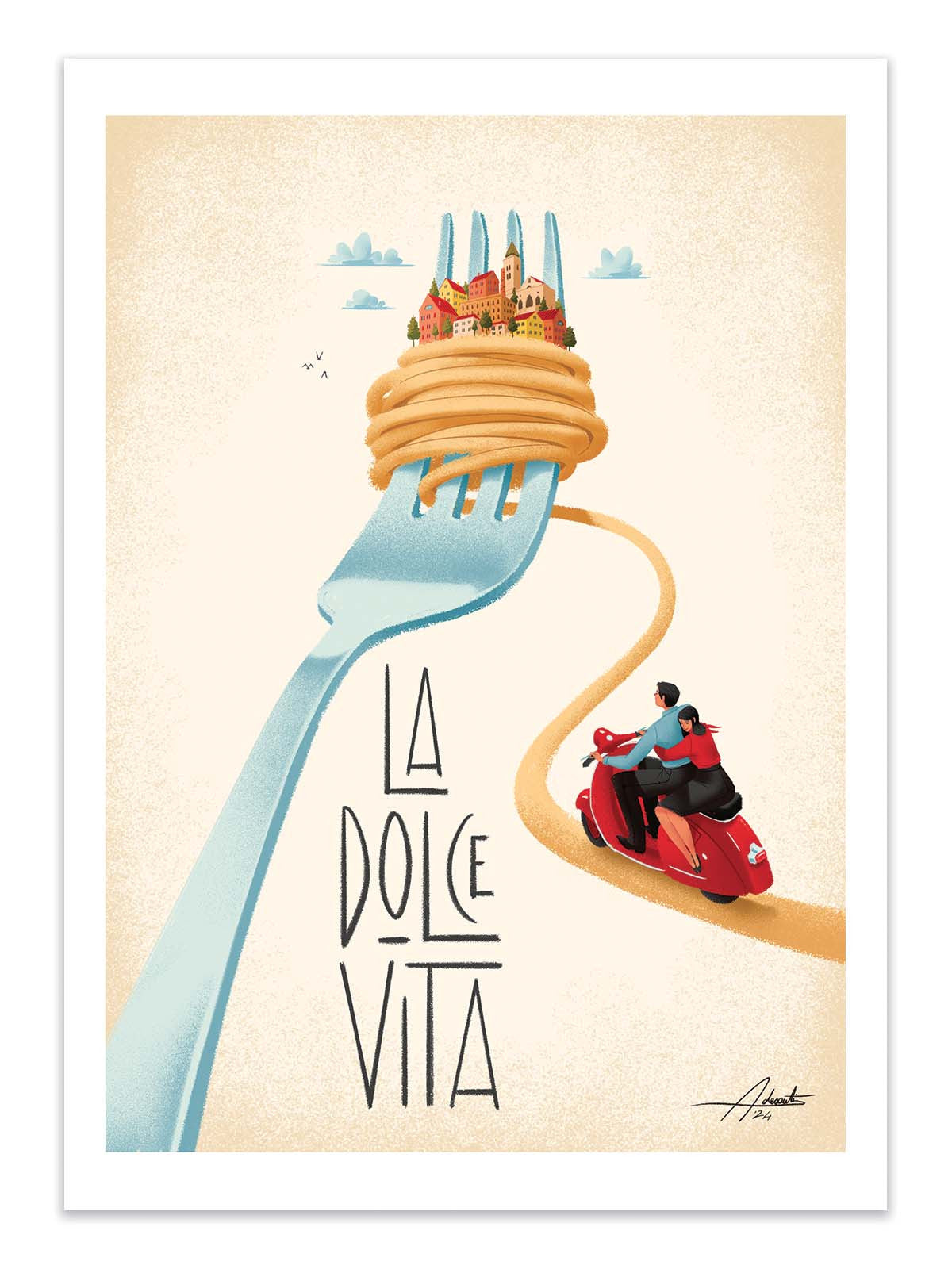 Affiche - La dolce vita - Andrea de Santis