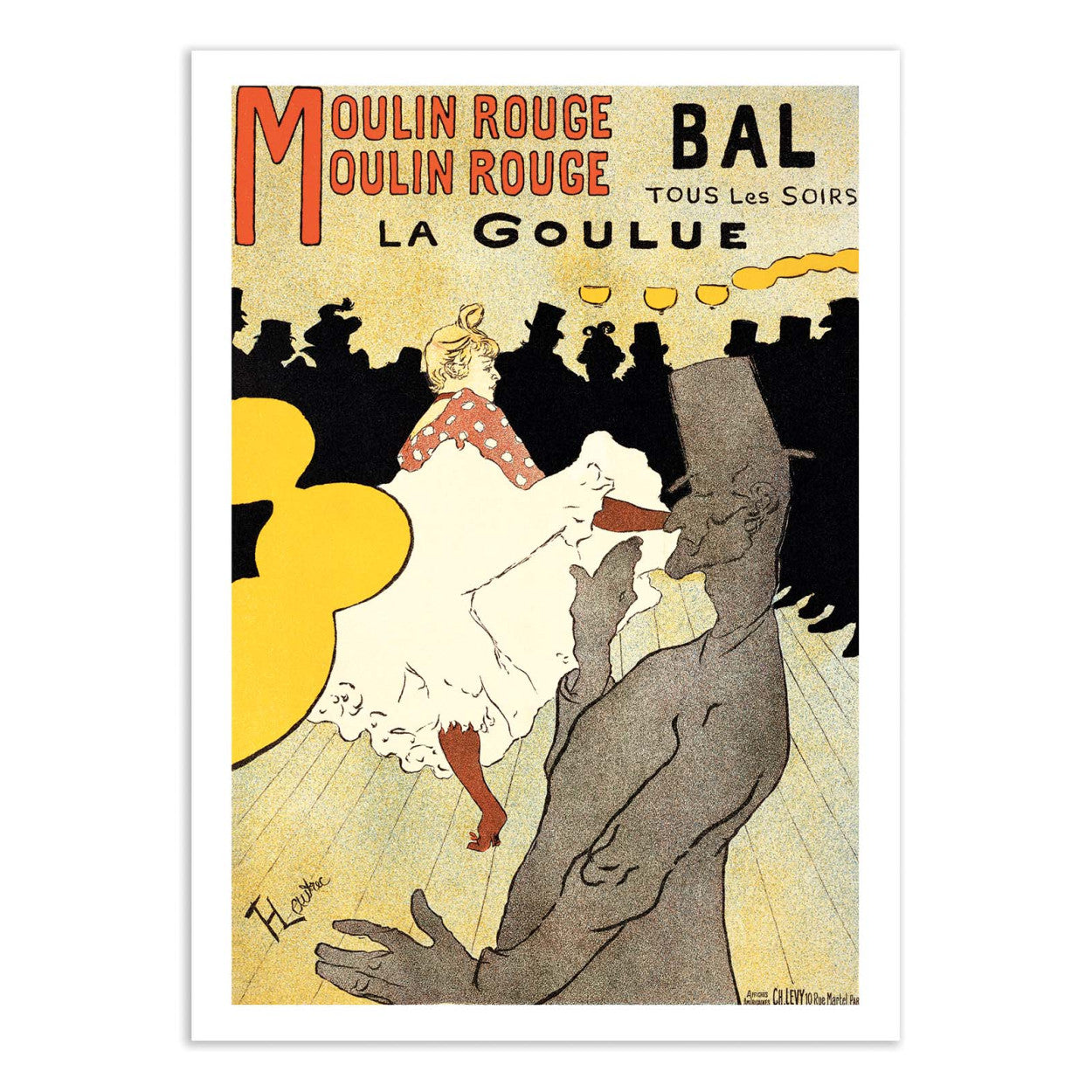 Art-Poster - La Goulue au Moulin Rouge - Henri de Toulouse-Lautrec